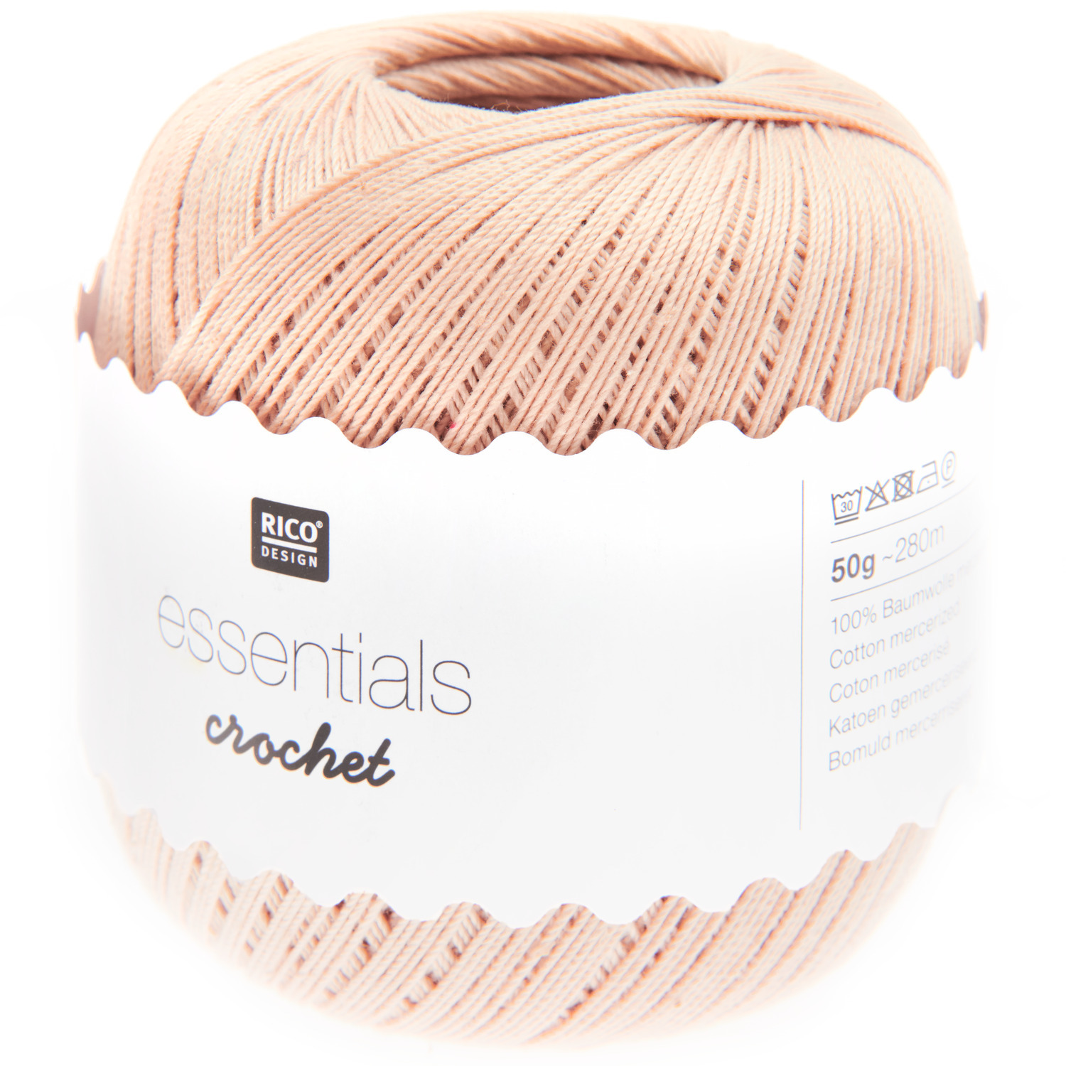 Essentials Crochet 50g 280m Farbe Nude von Rico Design Essentials Crochet: Hochwertiges Häkelgarn in Nude von Rico Design, 50g, 280m Länge. Ideal für kreative Projekte.