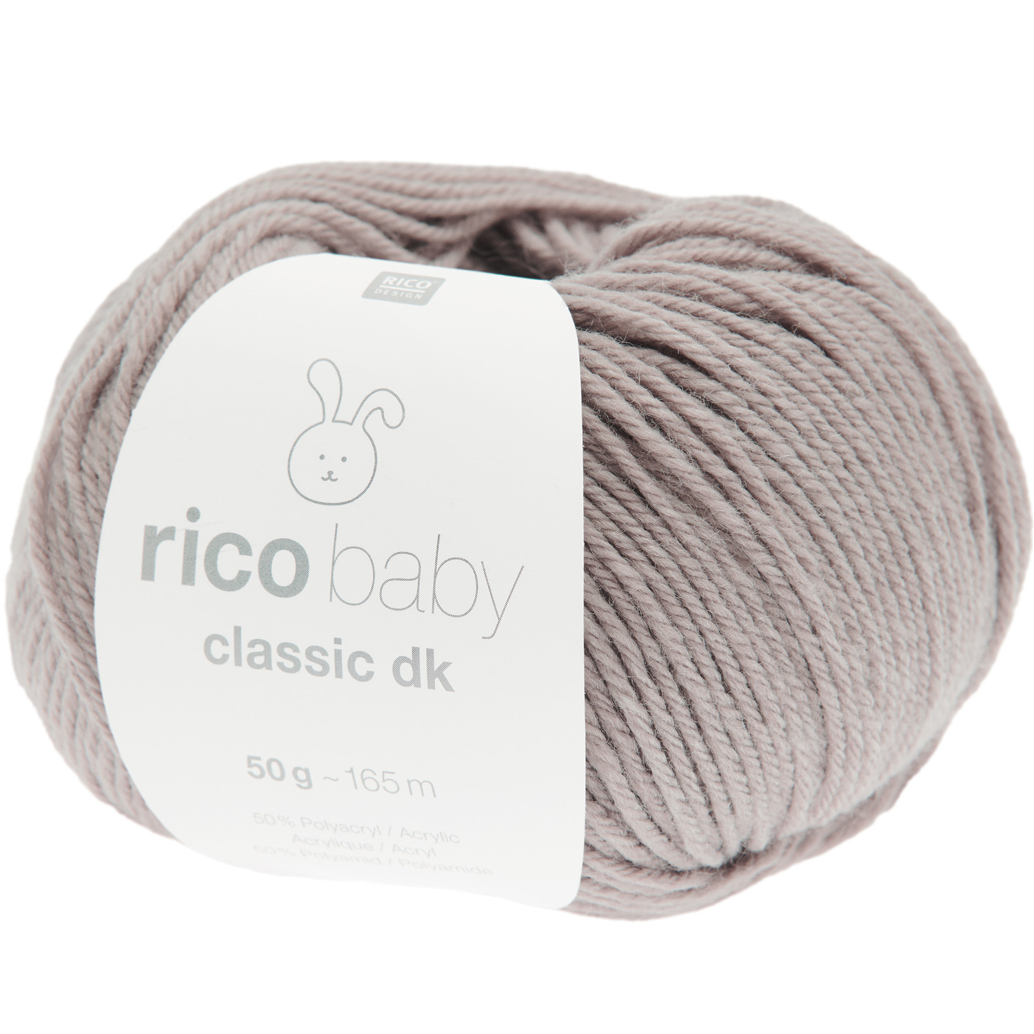 Rico Baby Classic dk: Weiches Garn in Lavendel von Rico Design, 50g Knäuel mit 165m Länge. Ideal für Babyprojekte.