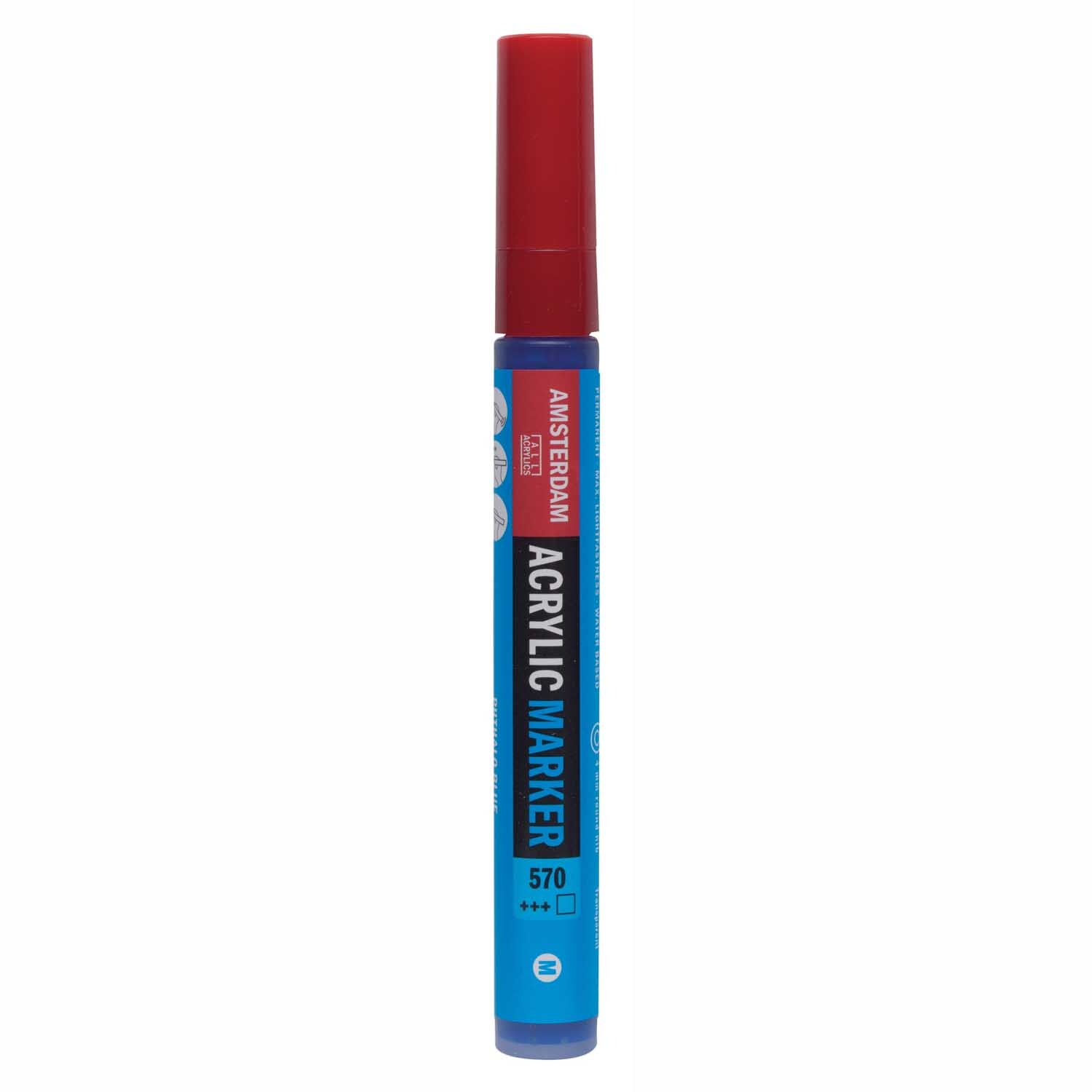 AMSTERDAM Acrylic Marker 3-4mm Phthaloblau