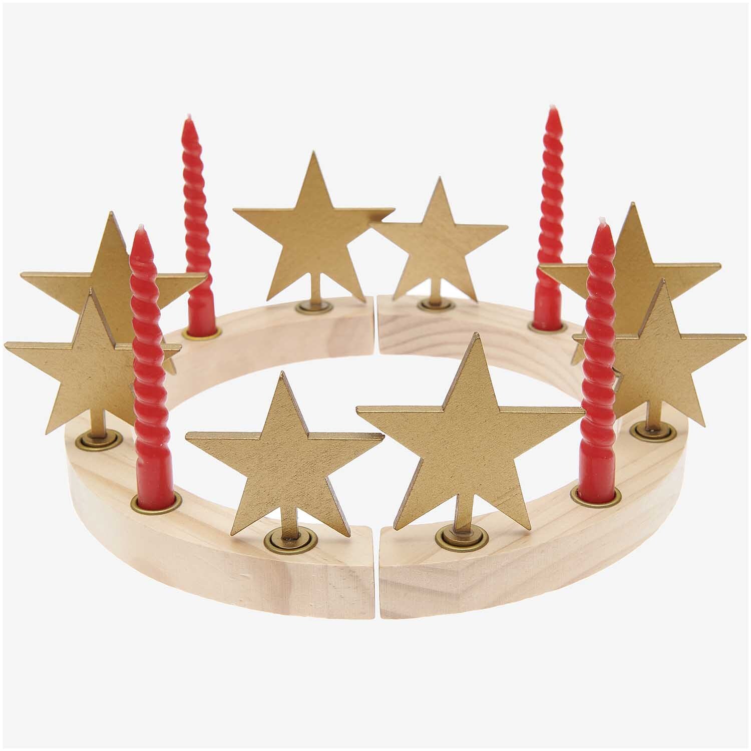 Adventskranzfiguren Stern 8 Stück Adventskranzfiguren Stern 8 Stück