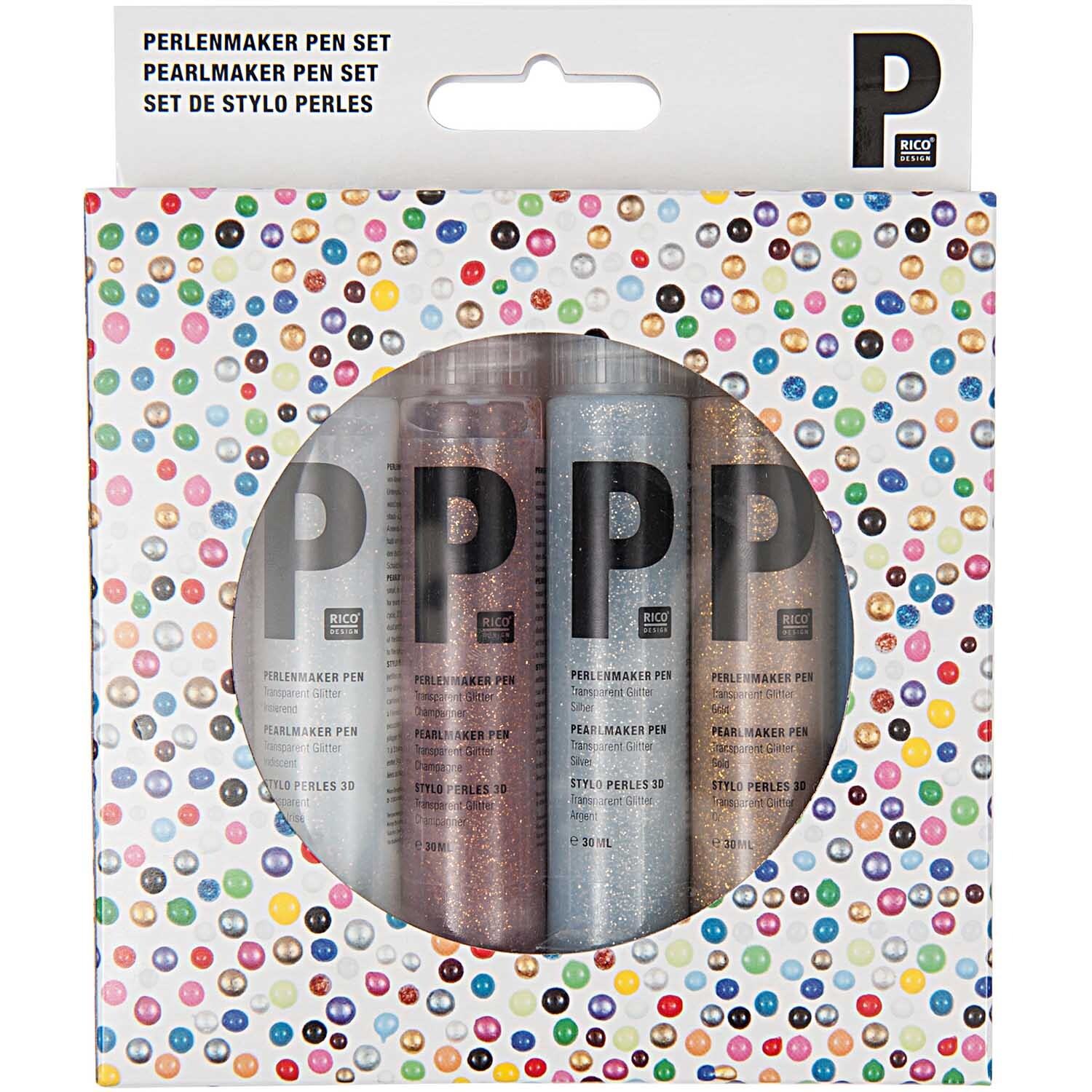 Perlenmaker Pen Set glitter 6x30ml