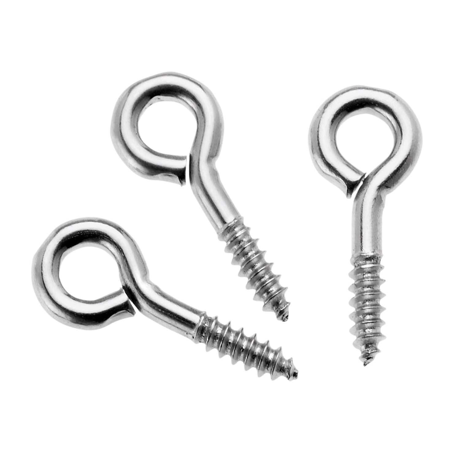 Ringschrauben geschlossen silber 8x3mm 24 Stück
