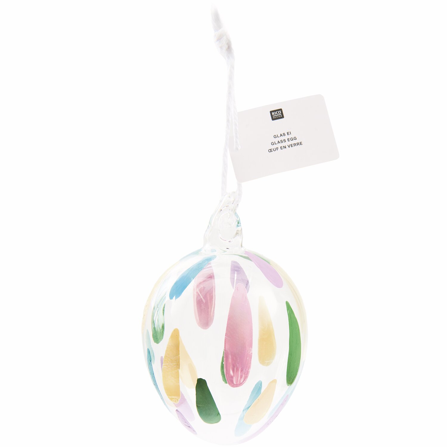 Glas Ei Tropfen 9xØ6cm von Rico Design