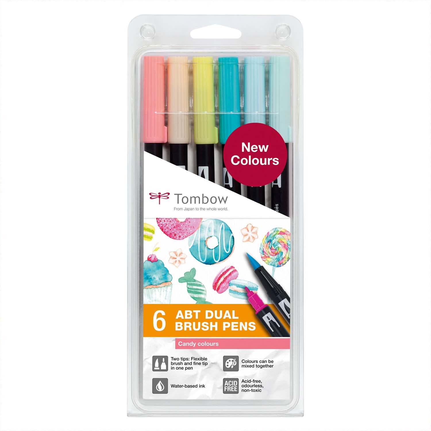 ABT Dual Brush Pen-Set Candy Colours