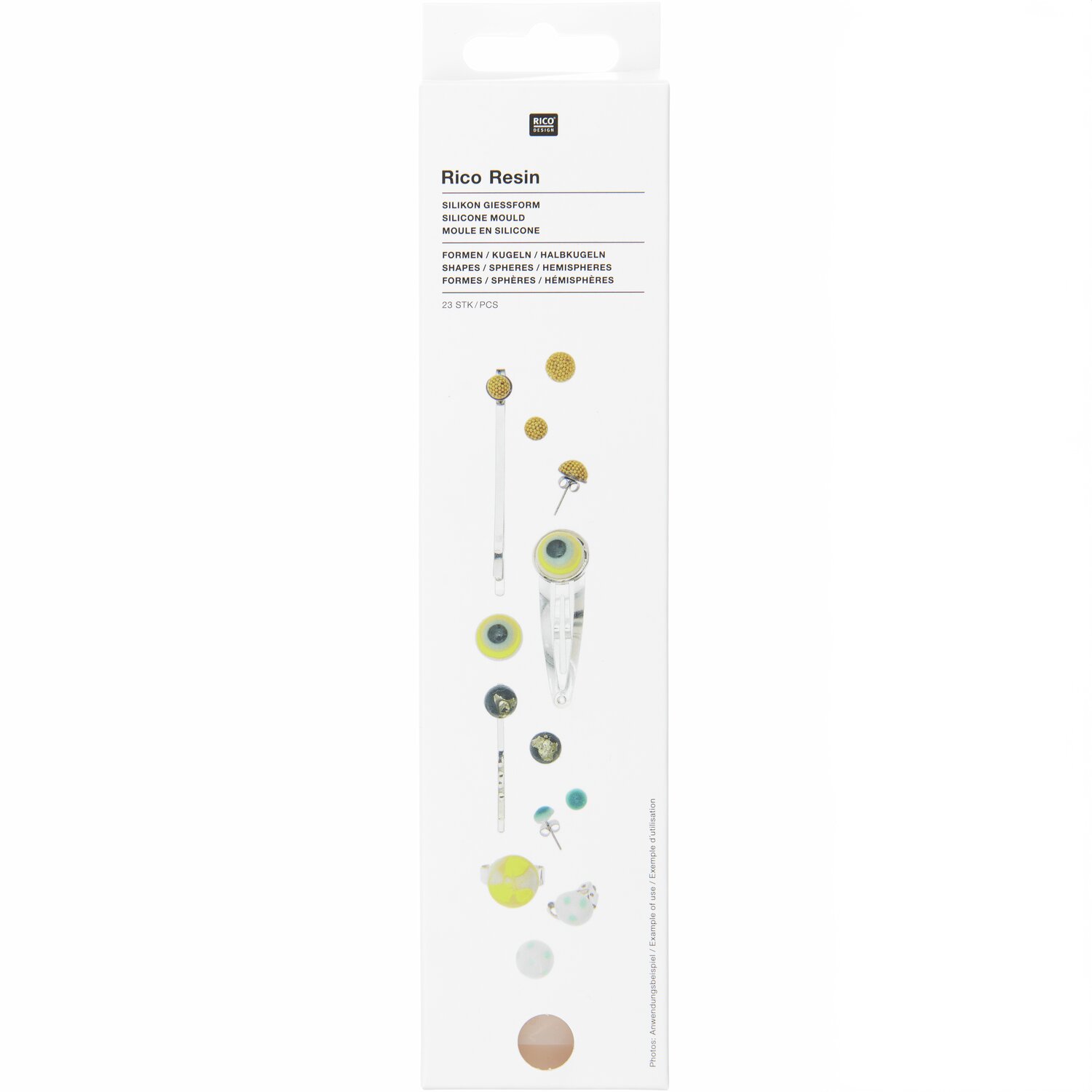 Silikon Gießform Kugeln und Halbkugeln von Rico Design