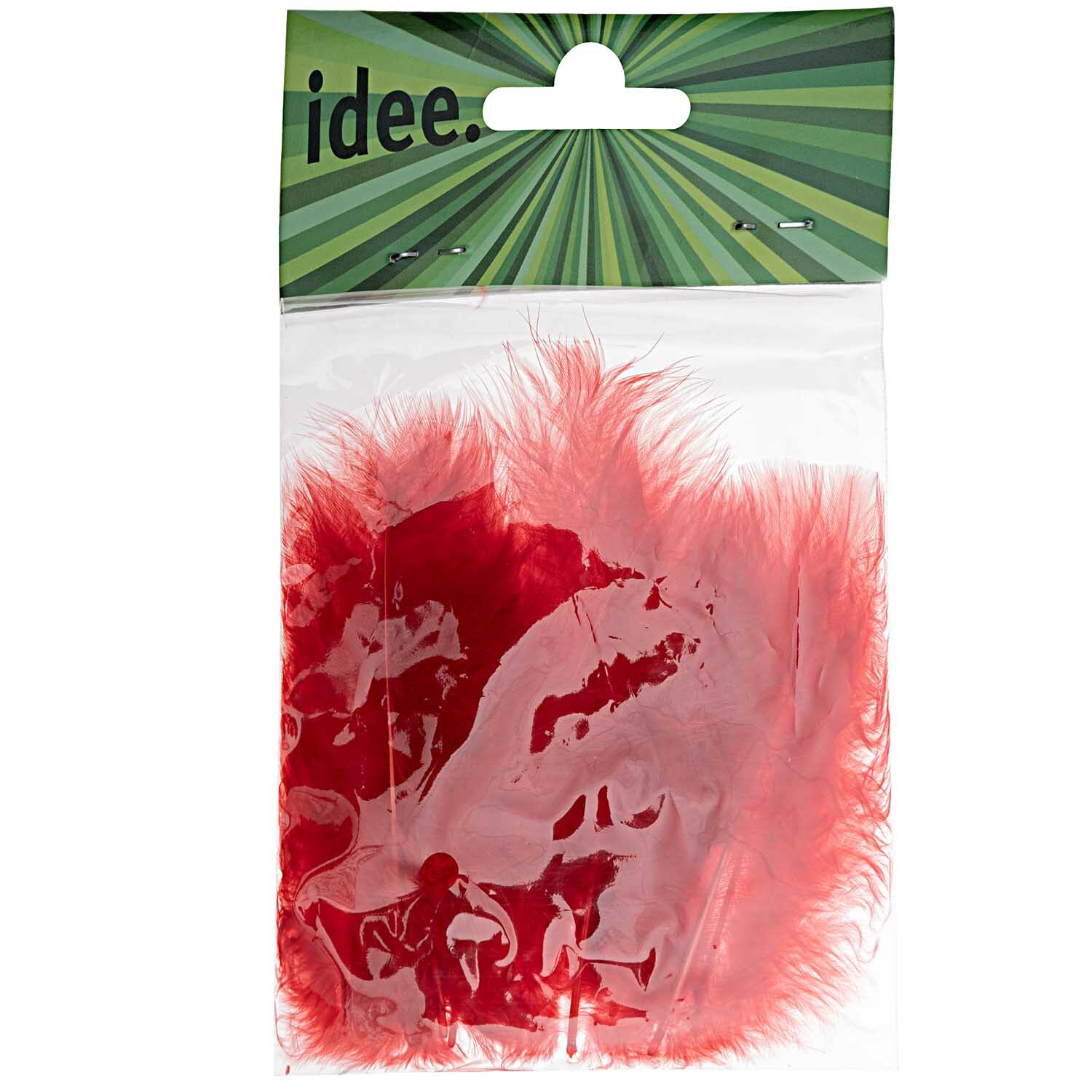 Softfeder 10 Stück Farbe Weiß von idee. Creativmarkt 