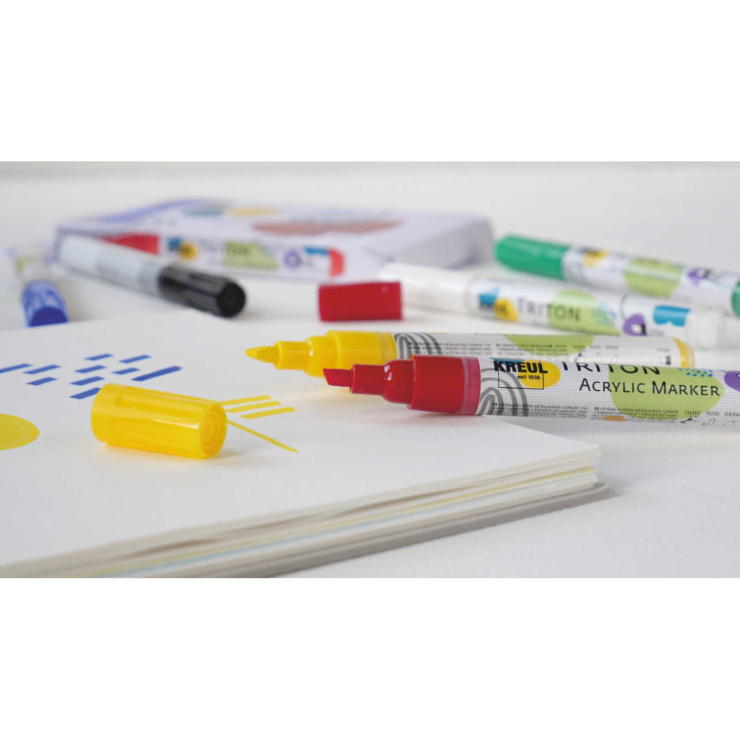 TRITON Acrylic Paint Marker 1-4mm 6-teilig von C.Kreul 