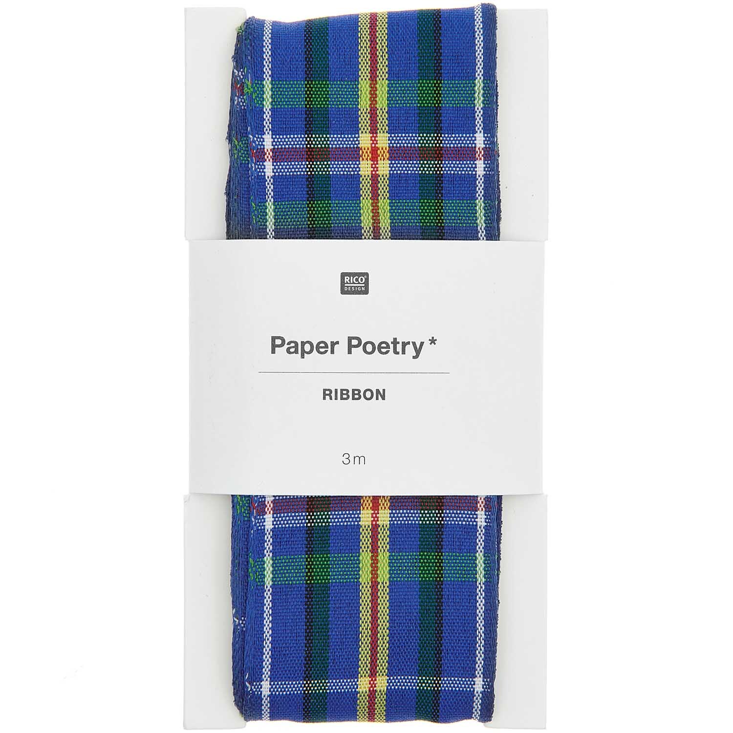 Paper Poetry Karoband blau-grün-gelb-rot 38mm 3m Paper Poetry Karoband blau-grün-gelb-rot 38mm 3m