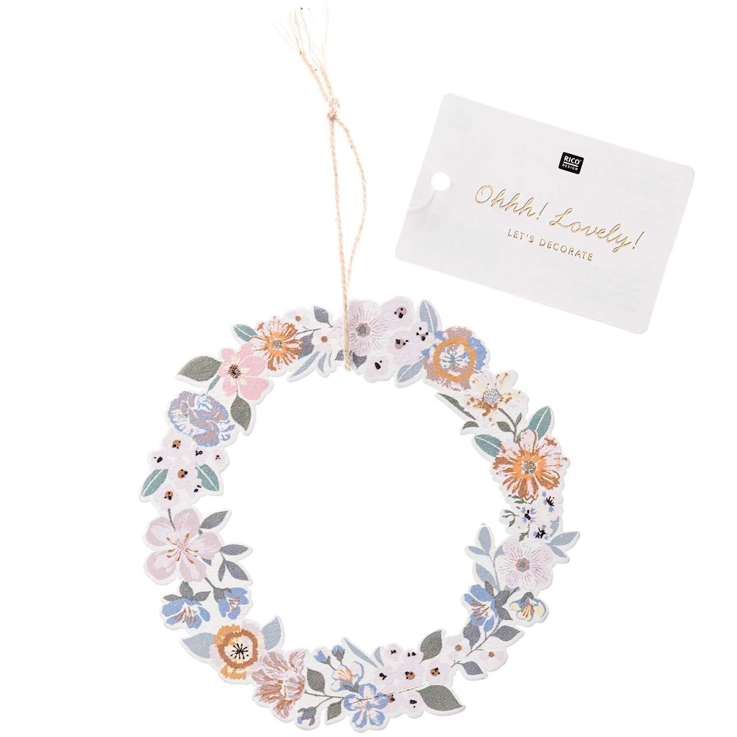 Hänger Blumenkranz bunt 1 Stück Hänger Blumenkranz bunt 1 Stück