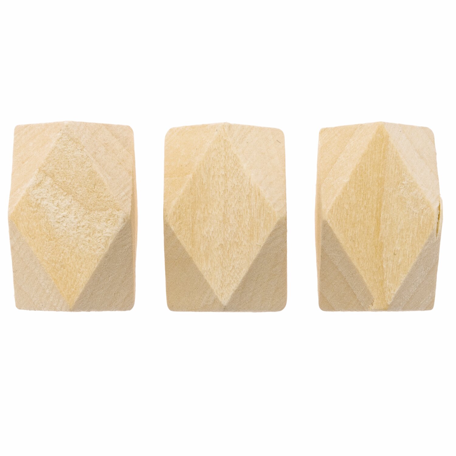 Holzperlen Diamant 3x2x2cm 3 Stück von Rico Design
