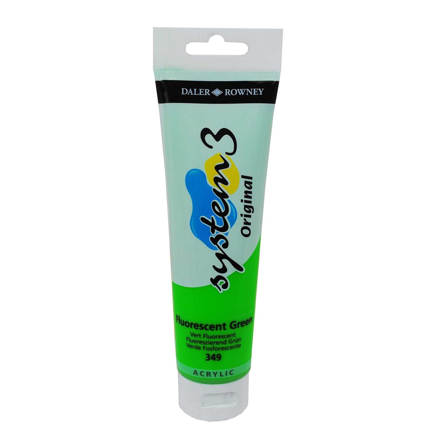 Daler-Rowney System 3 150ml Fluorescent Green