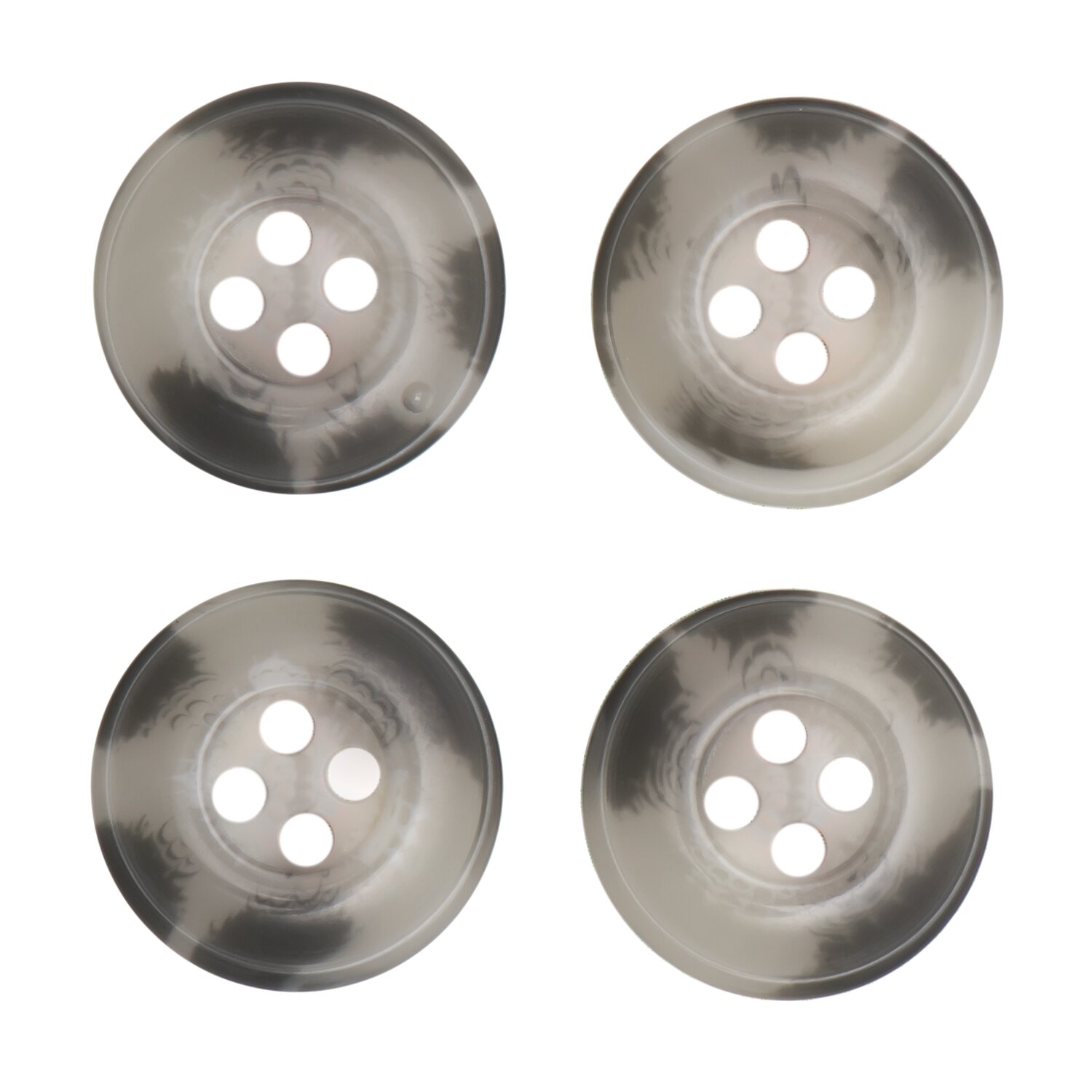 Knopf beige-grau 1,7cm strukturiert von Rico Design