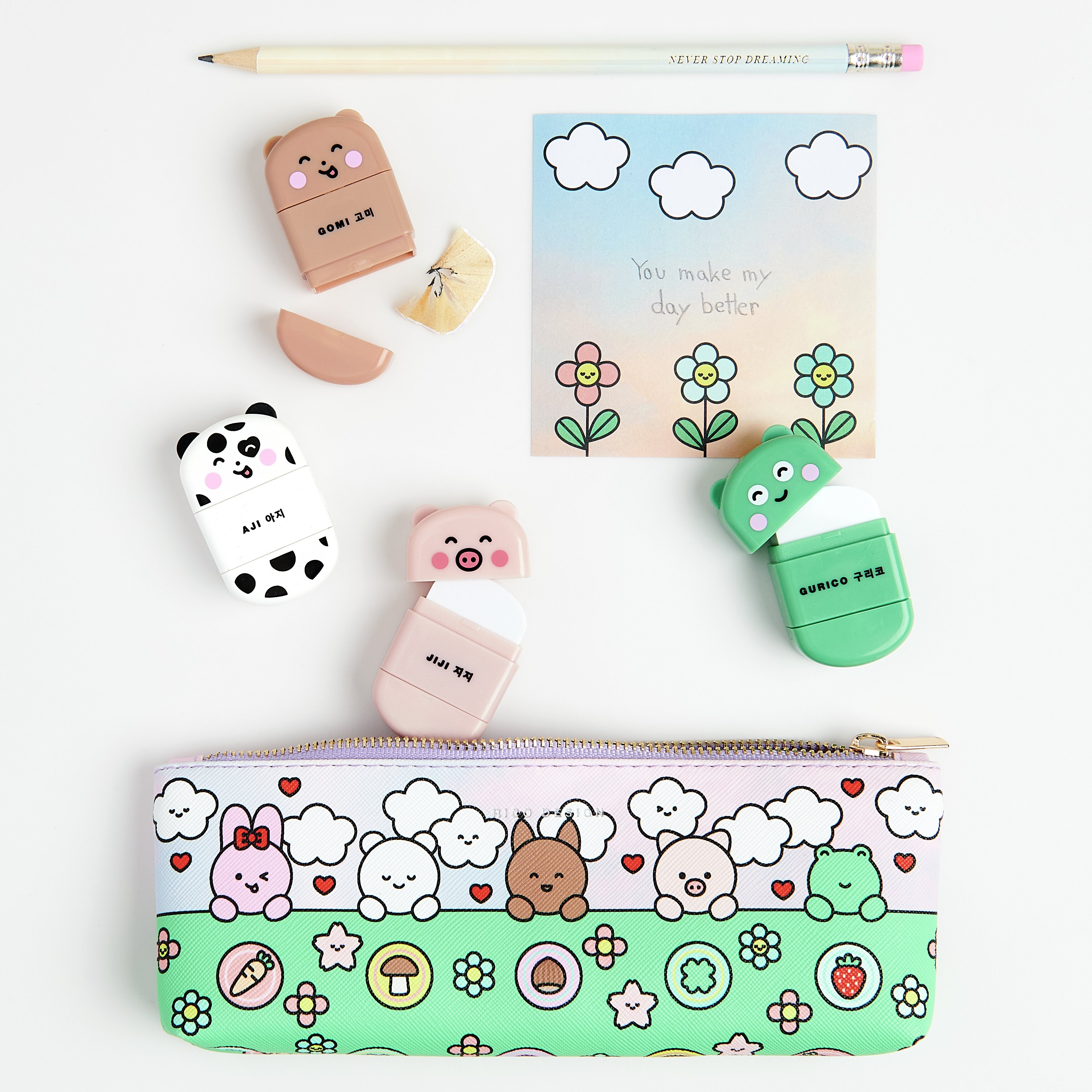 Etuie mit tierischen Anspitzern