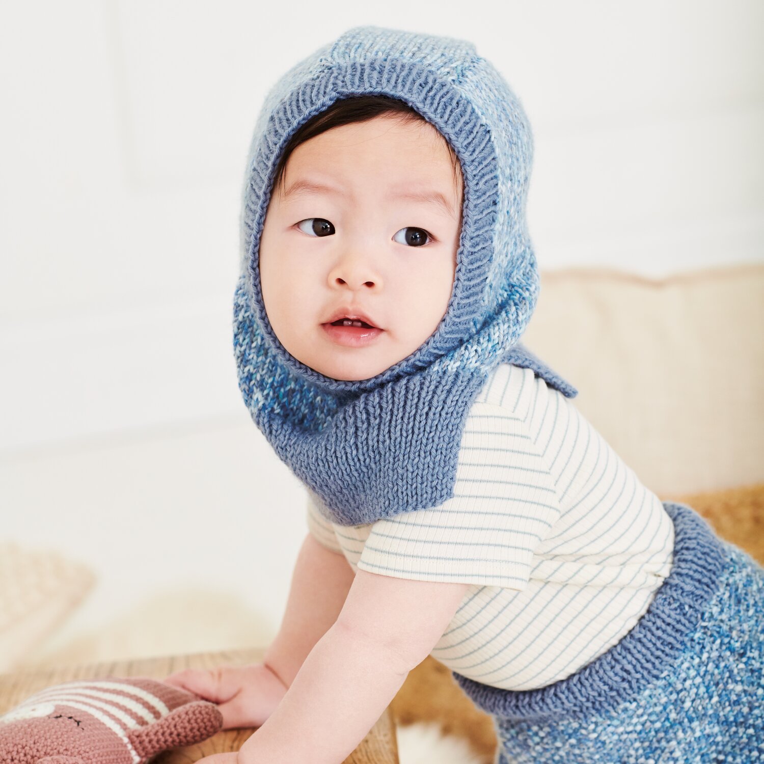Strickset Balaclava Modell 17b aus Baby 044 von Rico Design