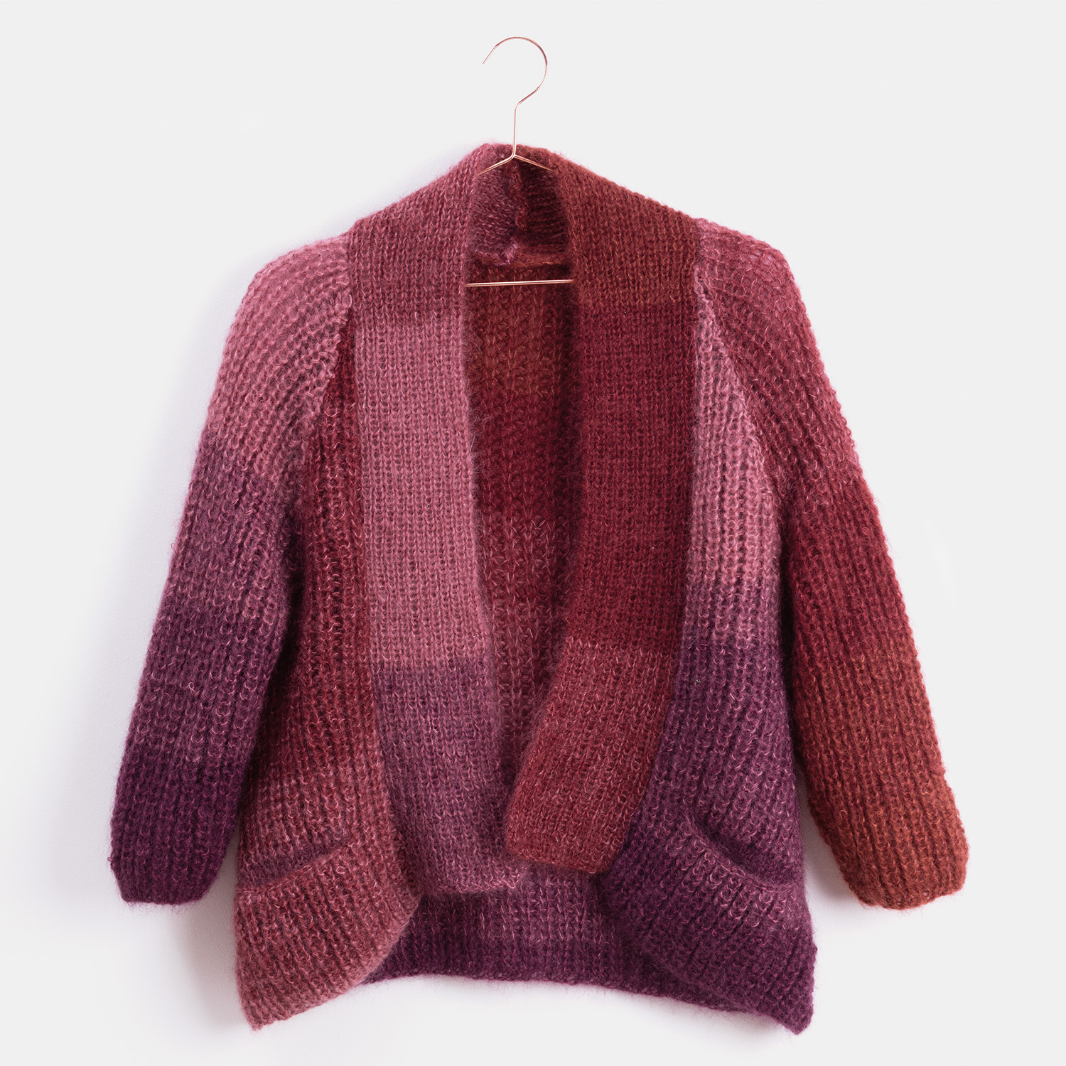 Strickanleitung Jacke aus Essentials Super Kid Mohair Loves Silk Colourlove von Rico Design