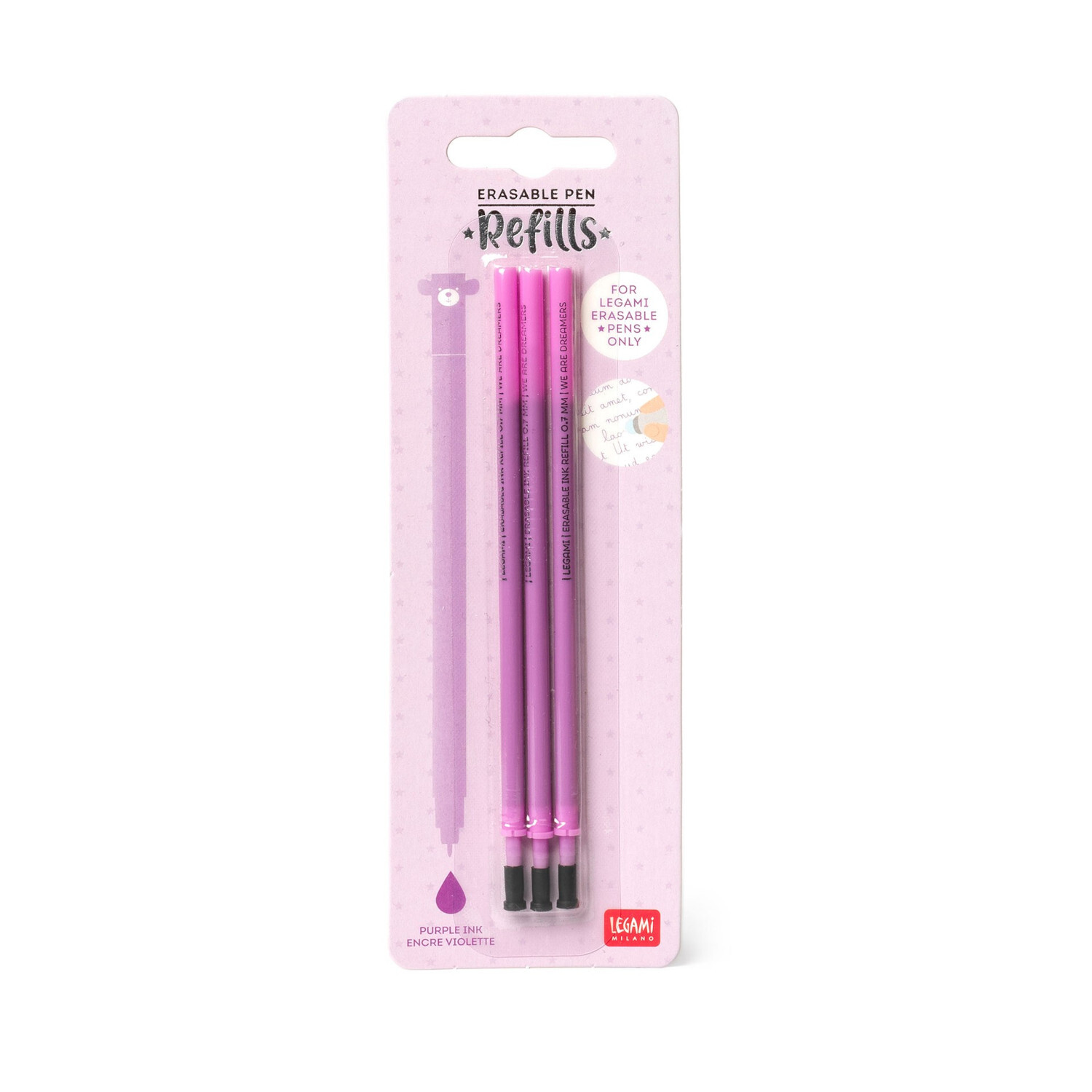 Ersatzminen für löschbaren Gelstift 3 Stück