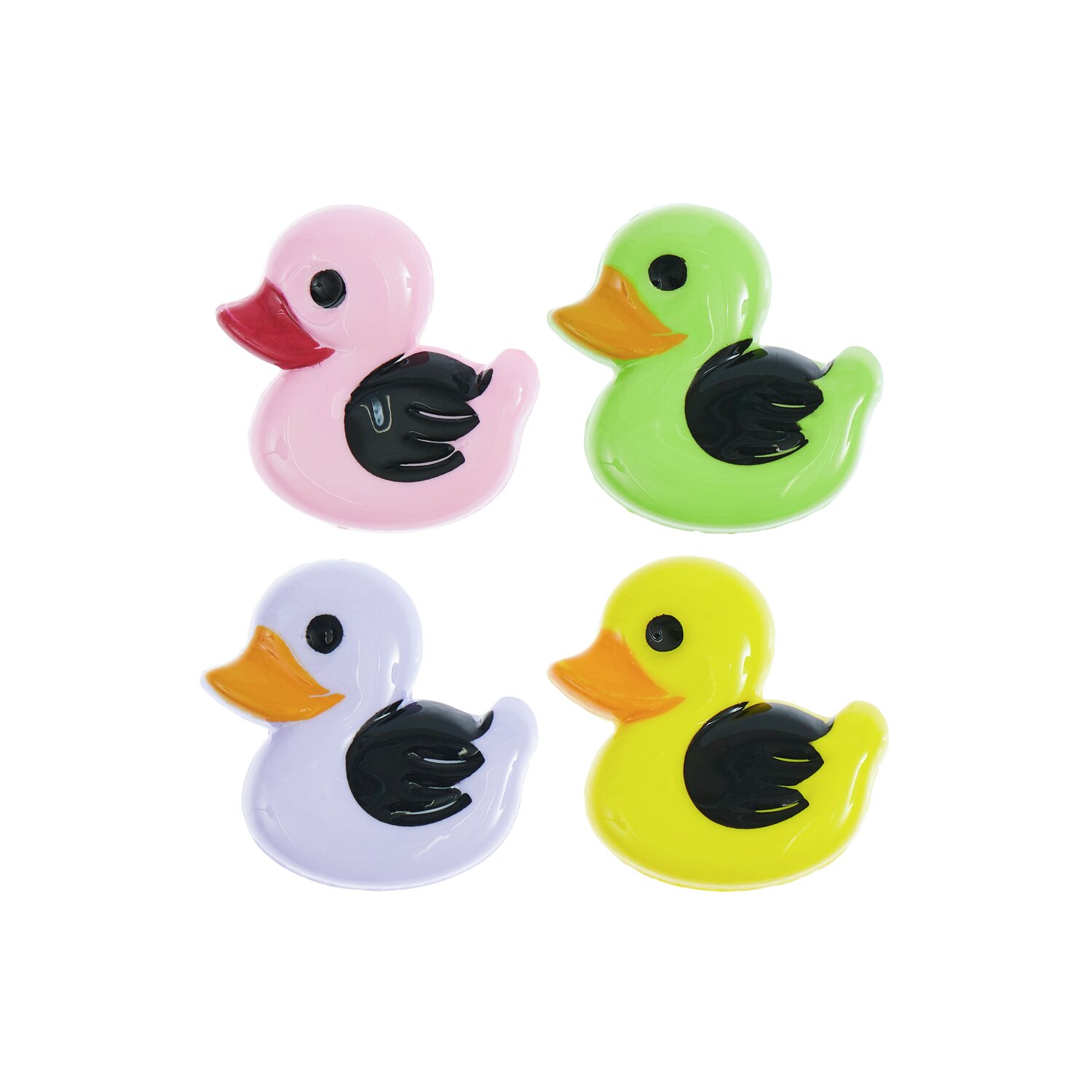 Knopf Ente Bunt 1,8x1,9cm