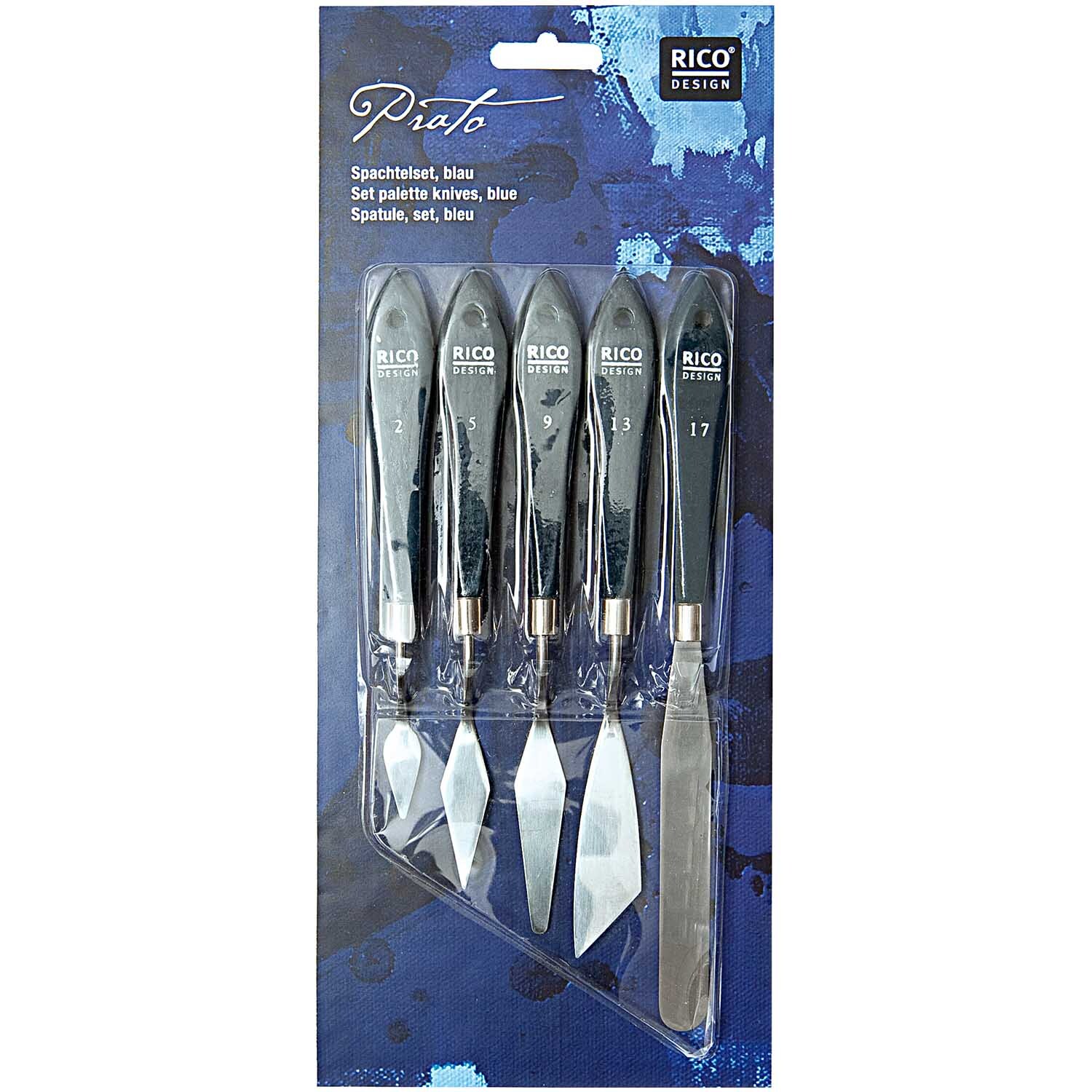 Spachtelset blau 5-teilig von Rico Design