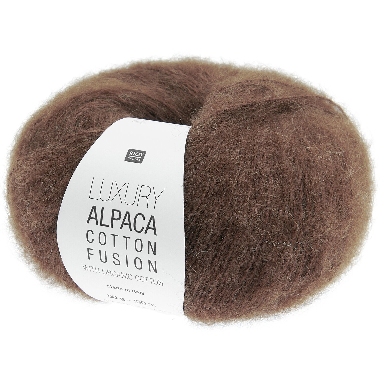 Luxury Alpaca Cotton Fusion 50g 190m Farbe Nougat von Rico Design