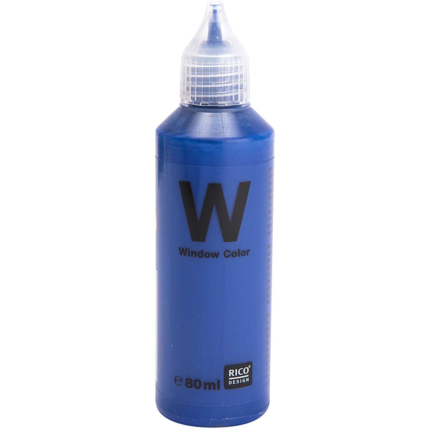 Rico Design Window Color transparent 80ml Kobaltblau
