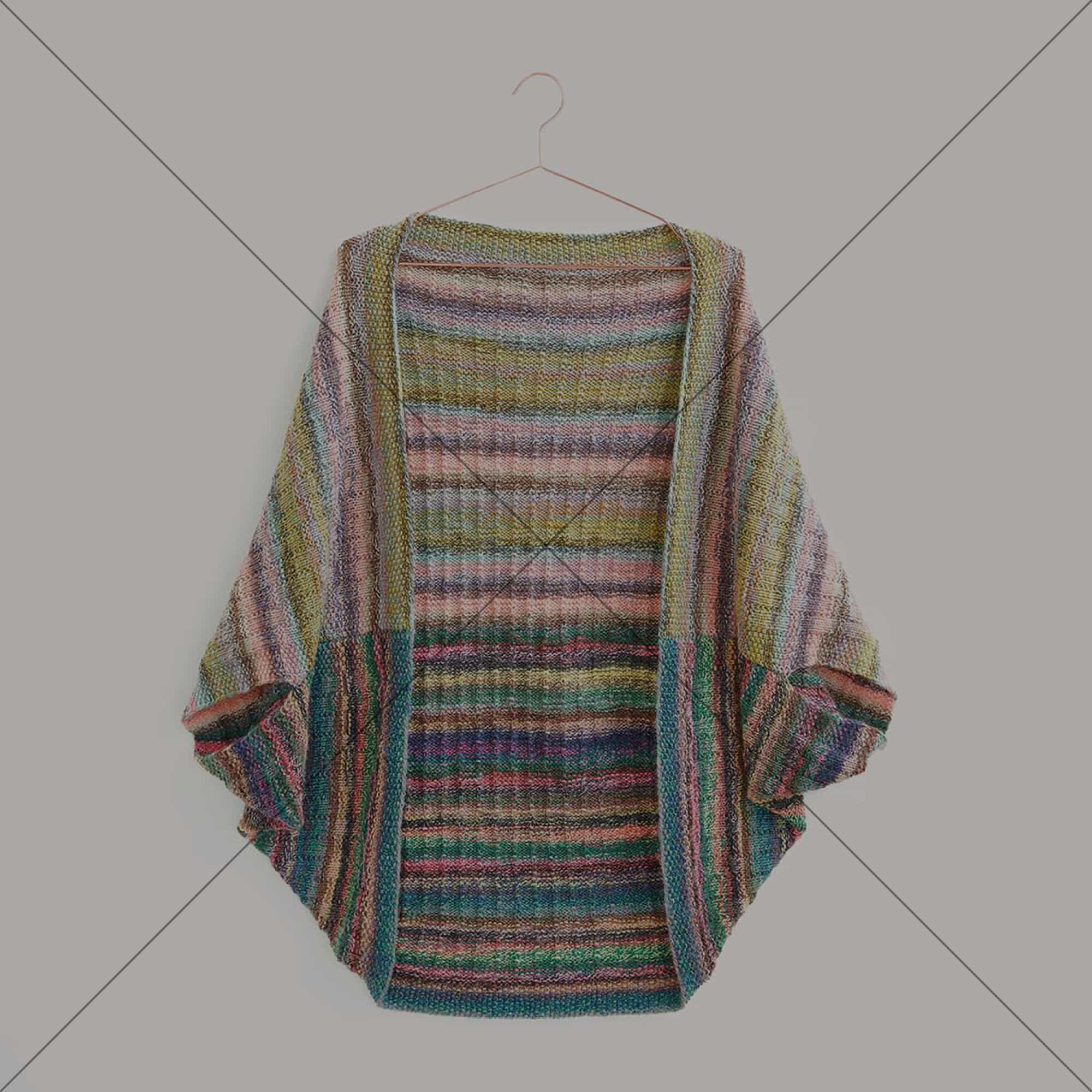 Gestrickter Poncho: Modell 18 aus dem Heft Creative Chic Unique dk Special