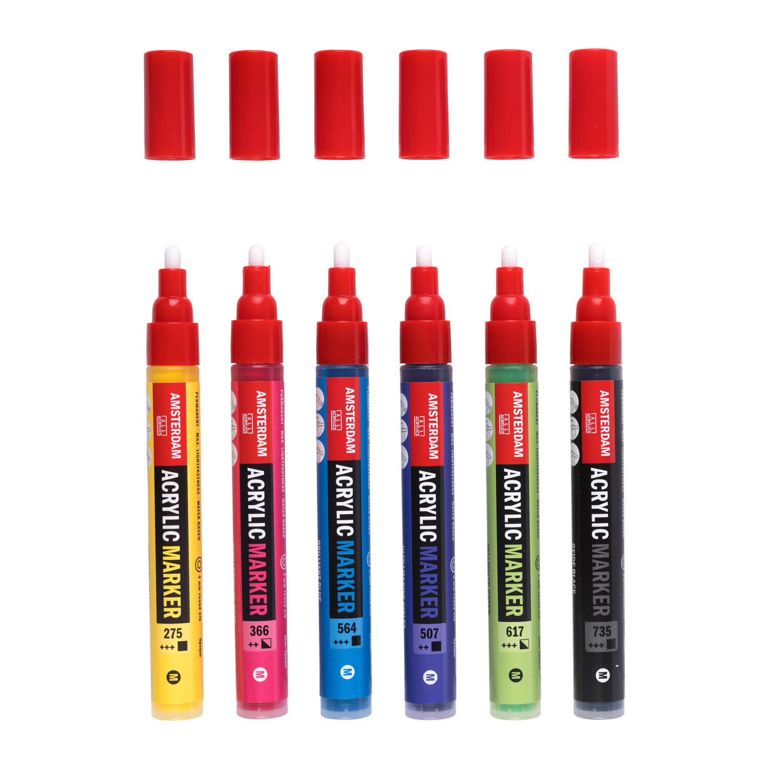 Acrylic Marker Set Basis 6 Stück von Royal Talens