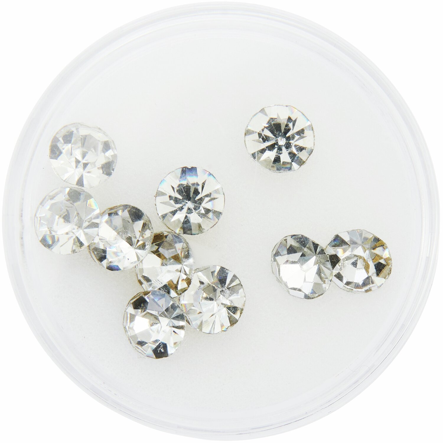 Strass-Steine spitz Crystal 6mm 10 Stück von Rico Design