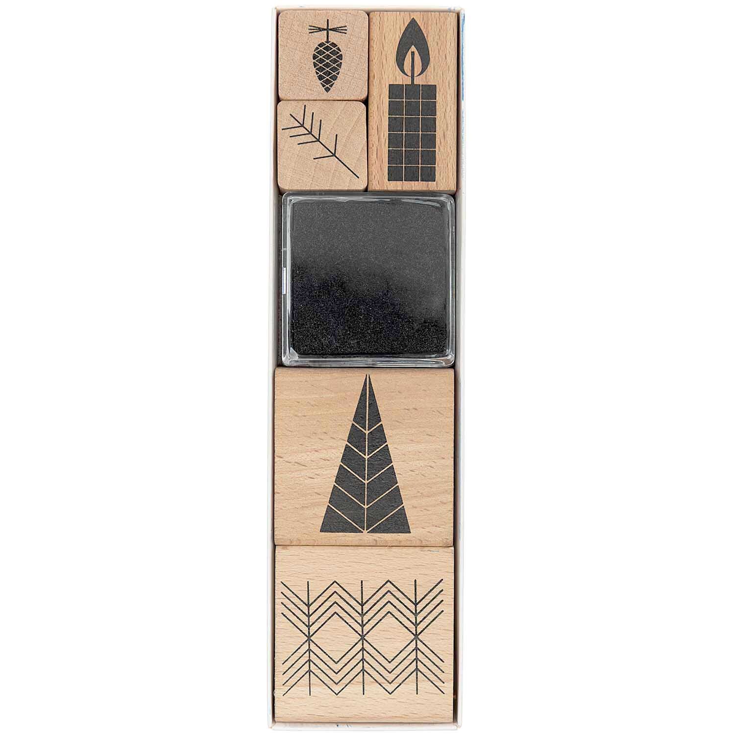 Paper Poetry Stempelset Christmas is in the air grafisch