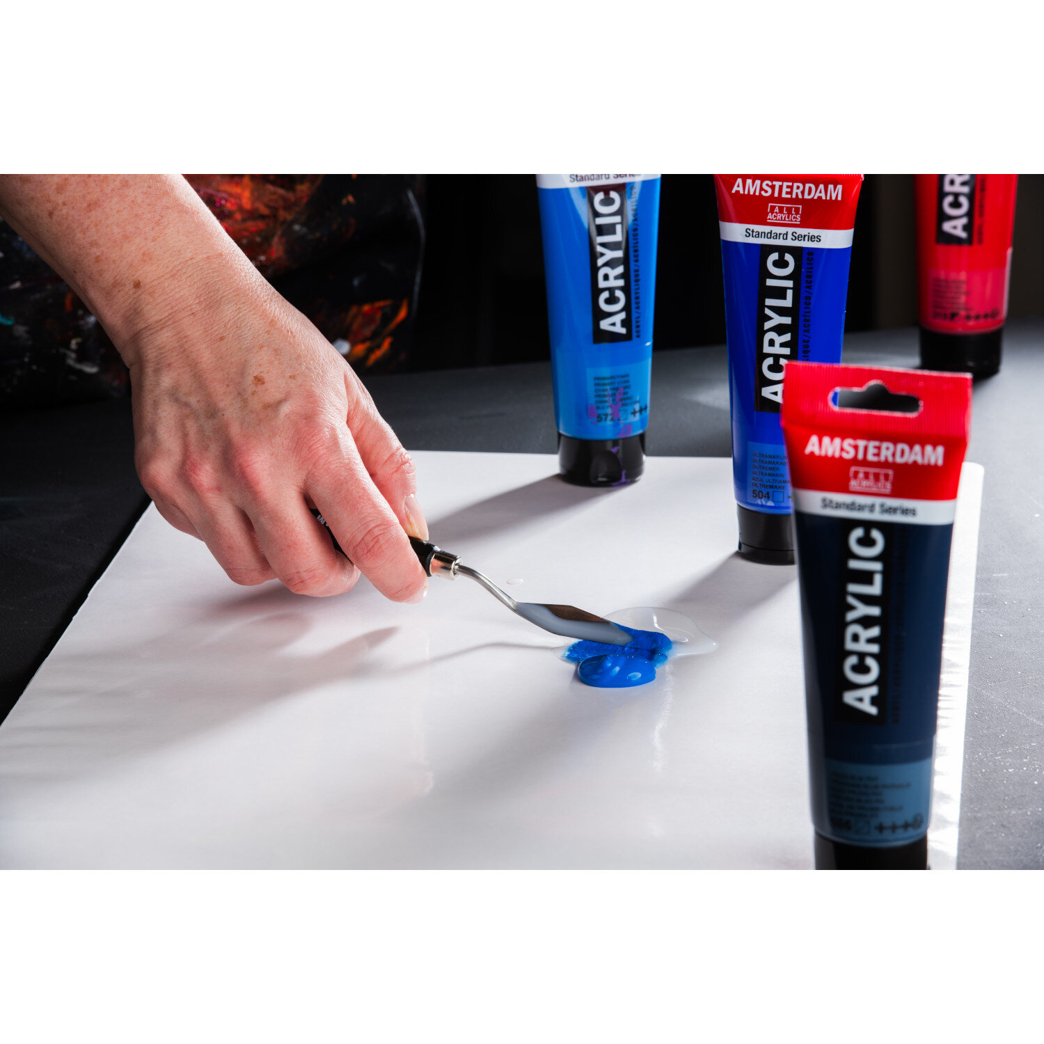 Acrylfarbe 120ml Farbe Titanbuff Hell von Royal Talens