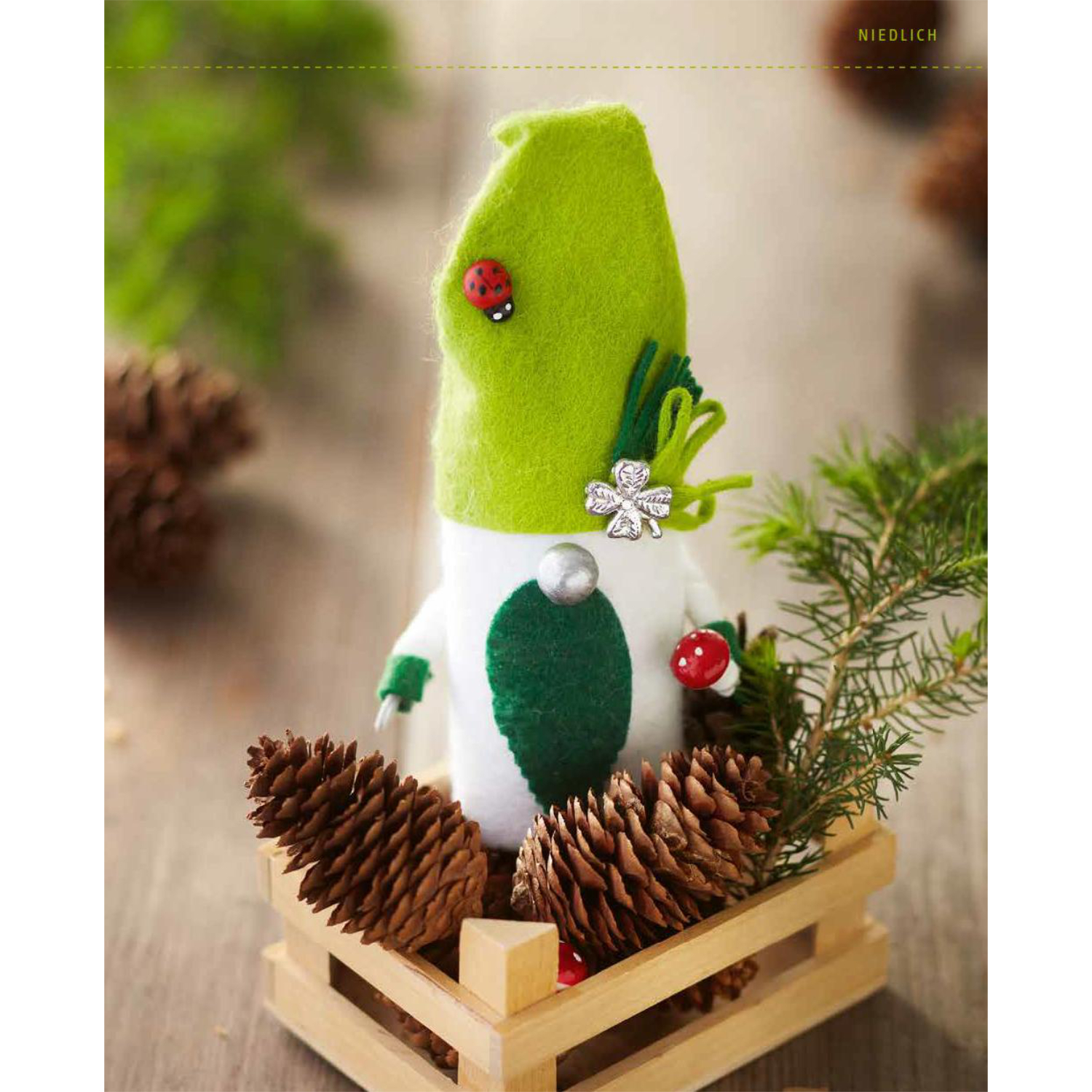 Weihnachtswichtel - Aus Wolle und Klorolle schnell gemacht von frechverlag