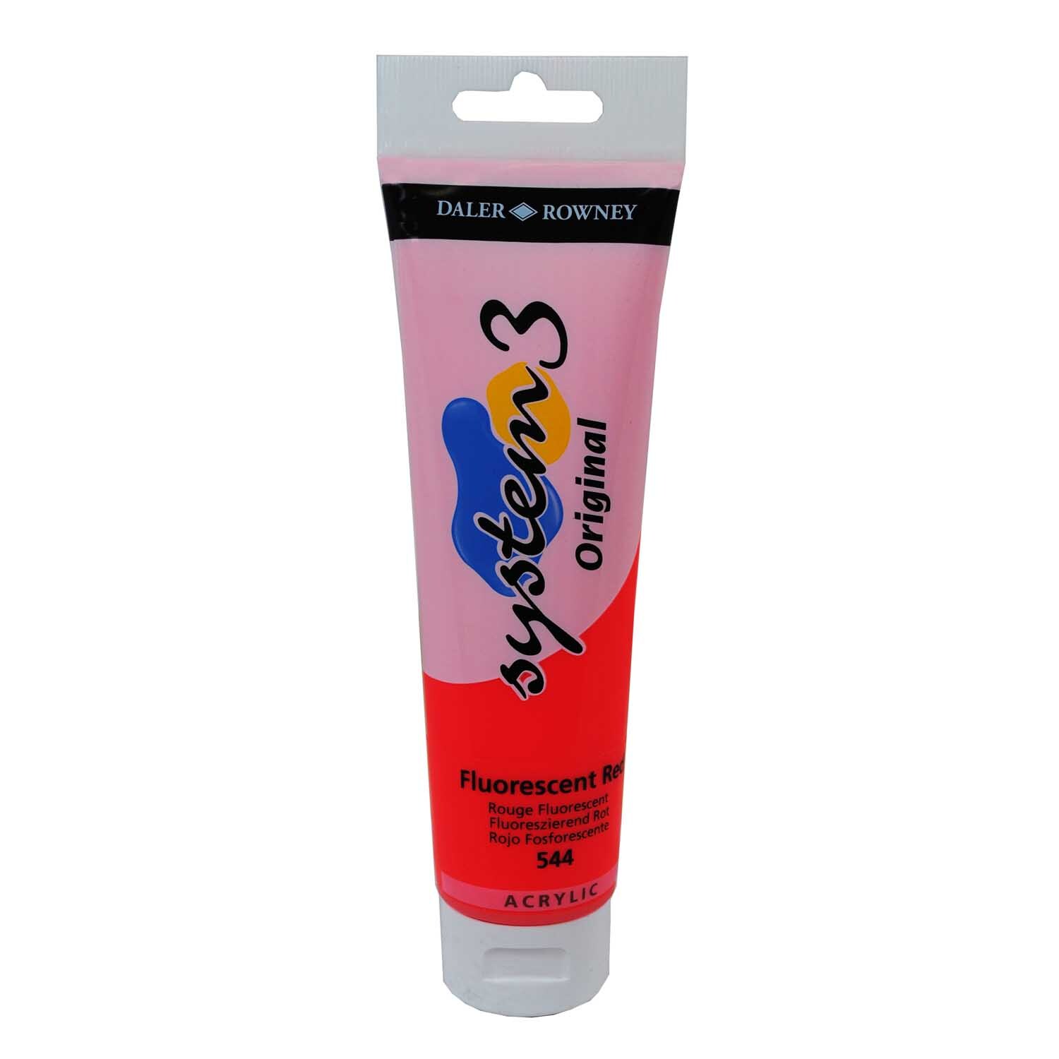 Daler-Rowney System 3 150ml Fluorescent Red