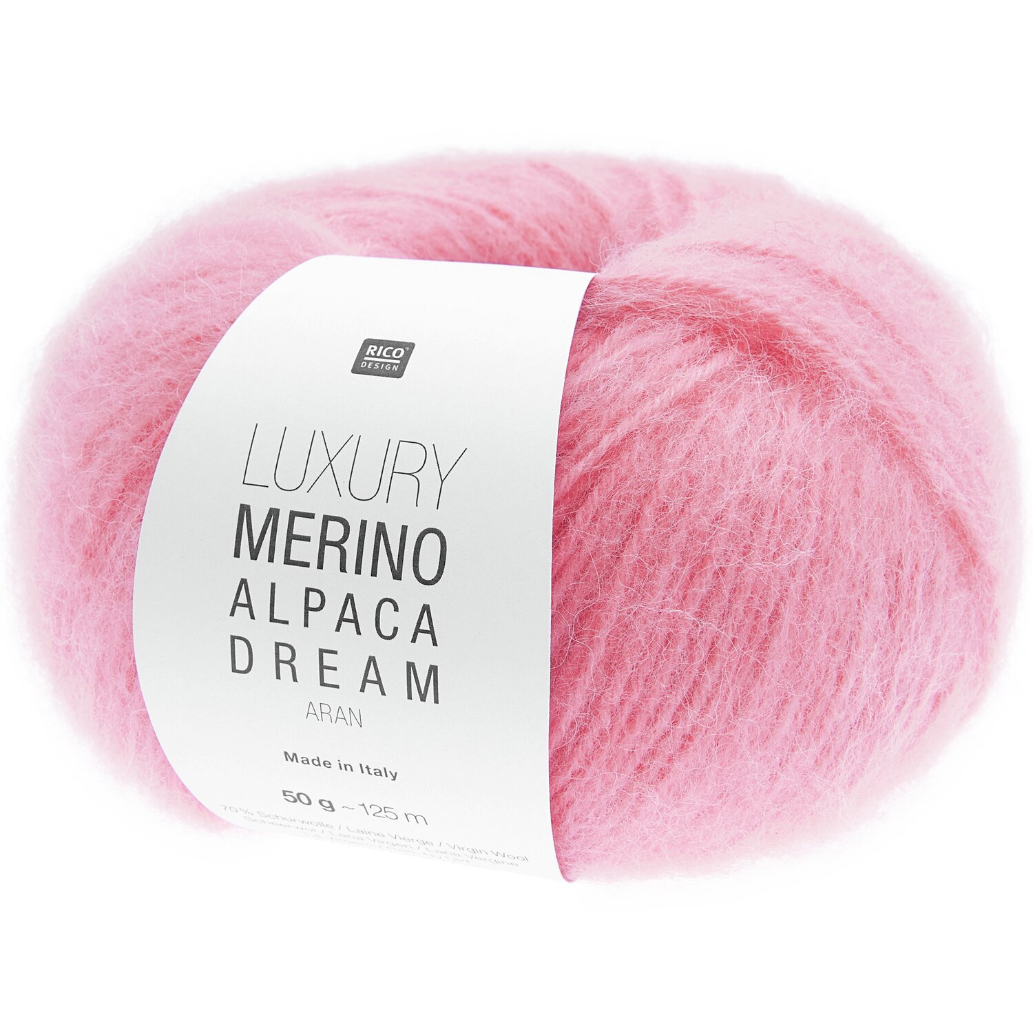 Luxury Merino Alpaca Dream aran 50g 125m Farbe Pink von Rico Design