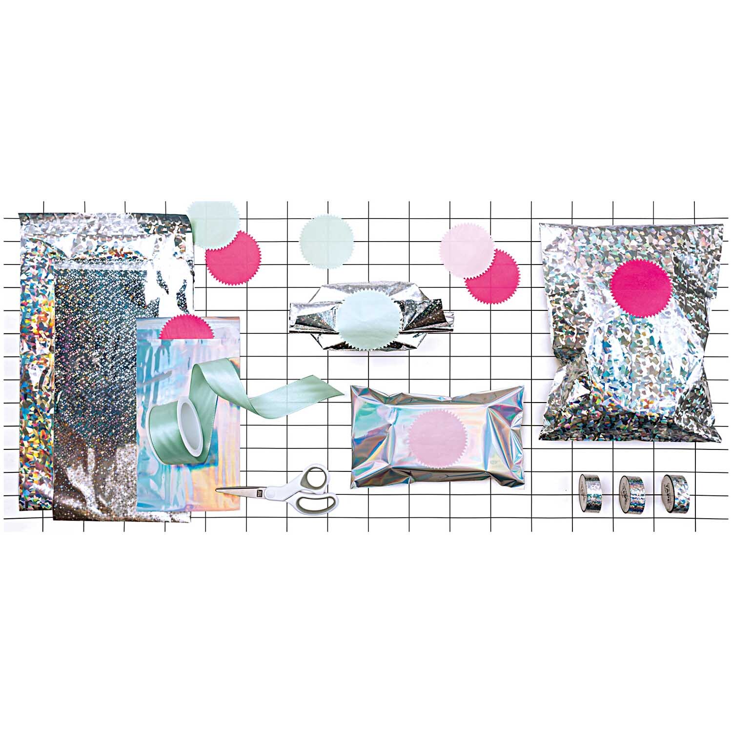 Paper Poetry Holographic Tape Kristall silber 19mm 10m Paper Poetry Holographic Tape Kristall silber 19mm 10m