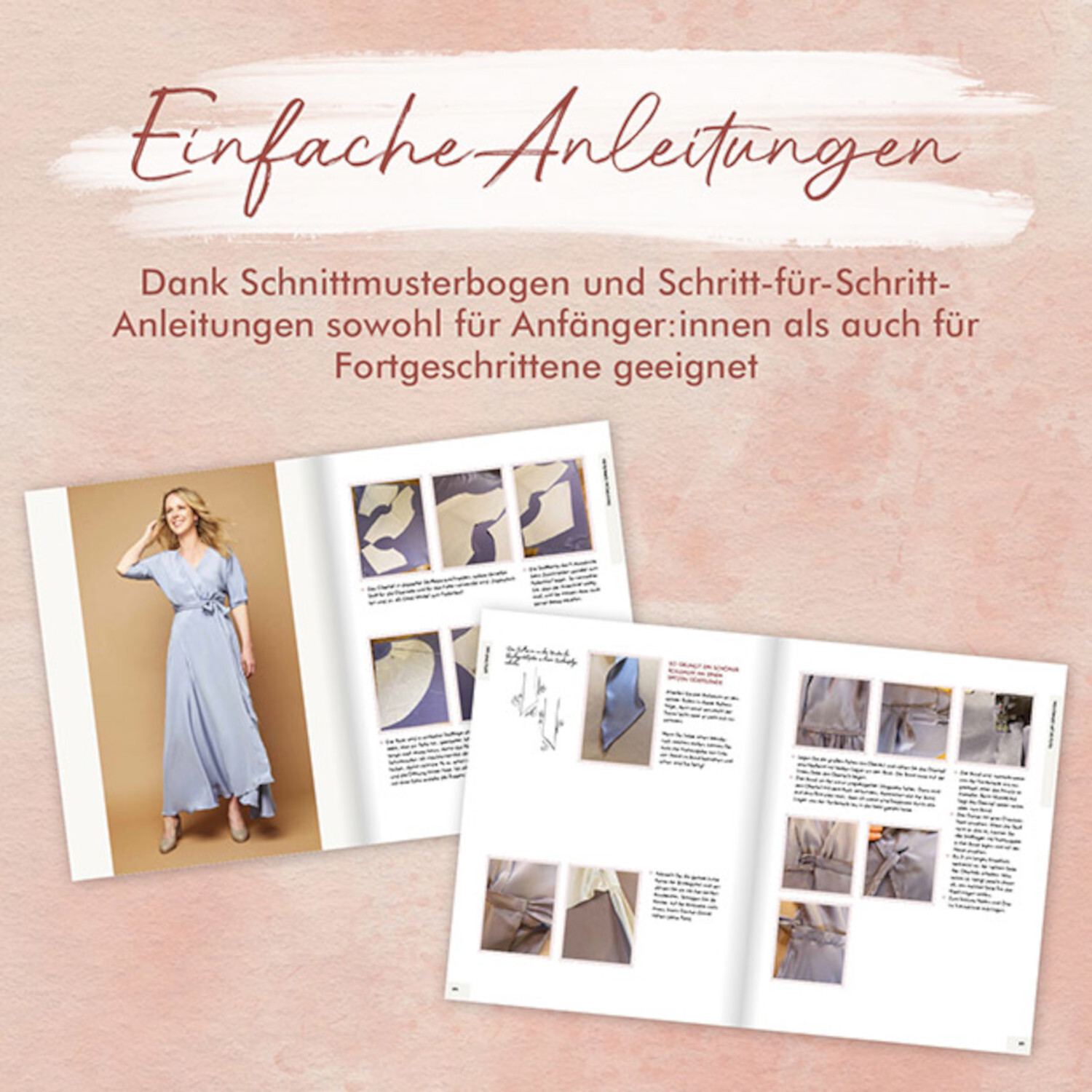 Traumkleider: Einfache Anleitungen mit Schnittmusterbogen für Anfänger:innen und Fortgeschrittene.