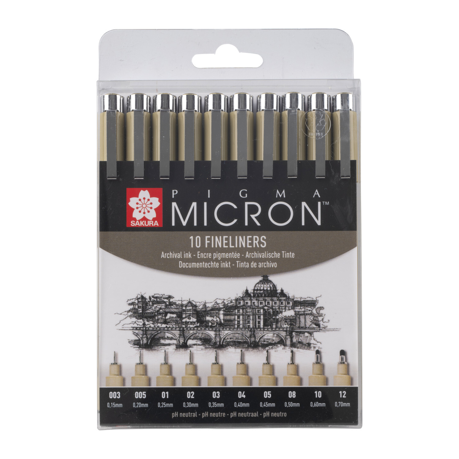 Pigment Liner Sakura Pigma Micron Fineliner Set Schwarz