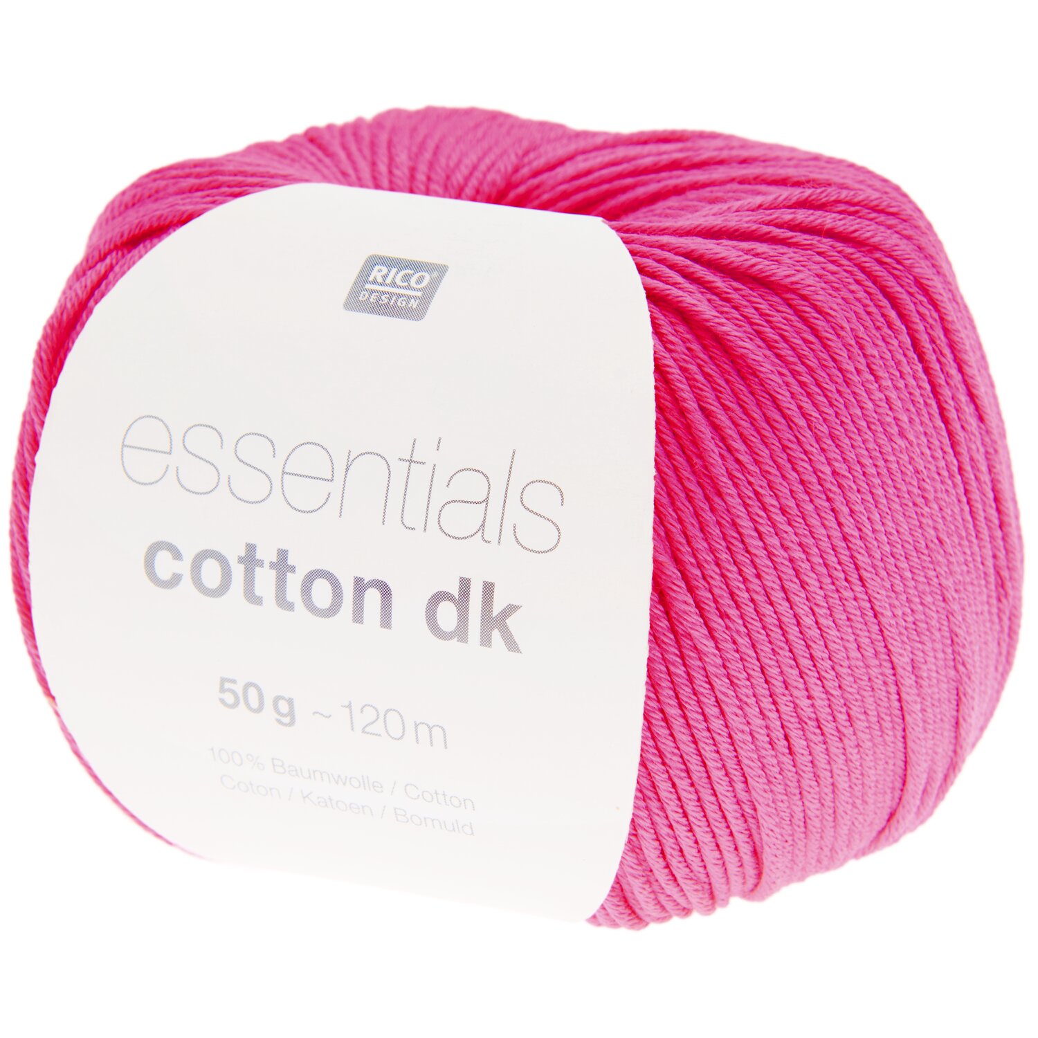 Essentials Cotton dk 50g 120m Farbe Pink von Rico Design