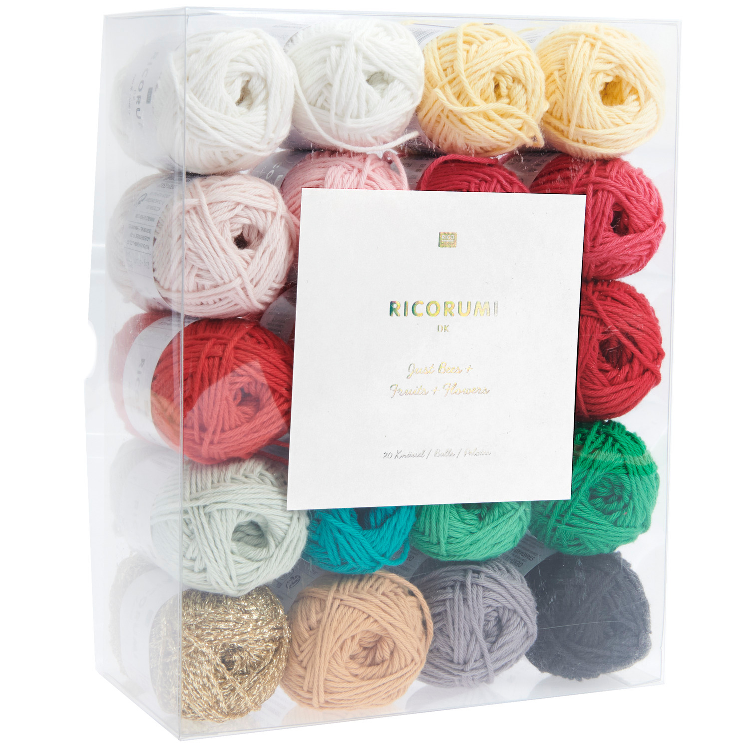 Garnset Just Bees + Fruits + Flowers 20-teilig