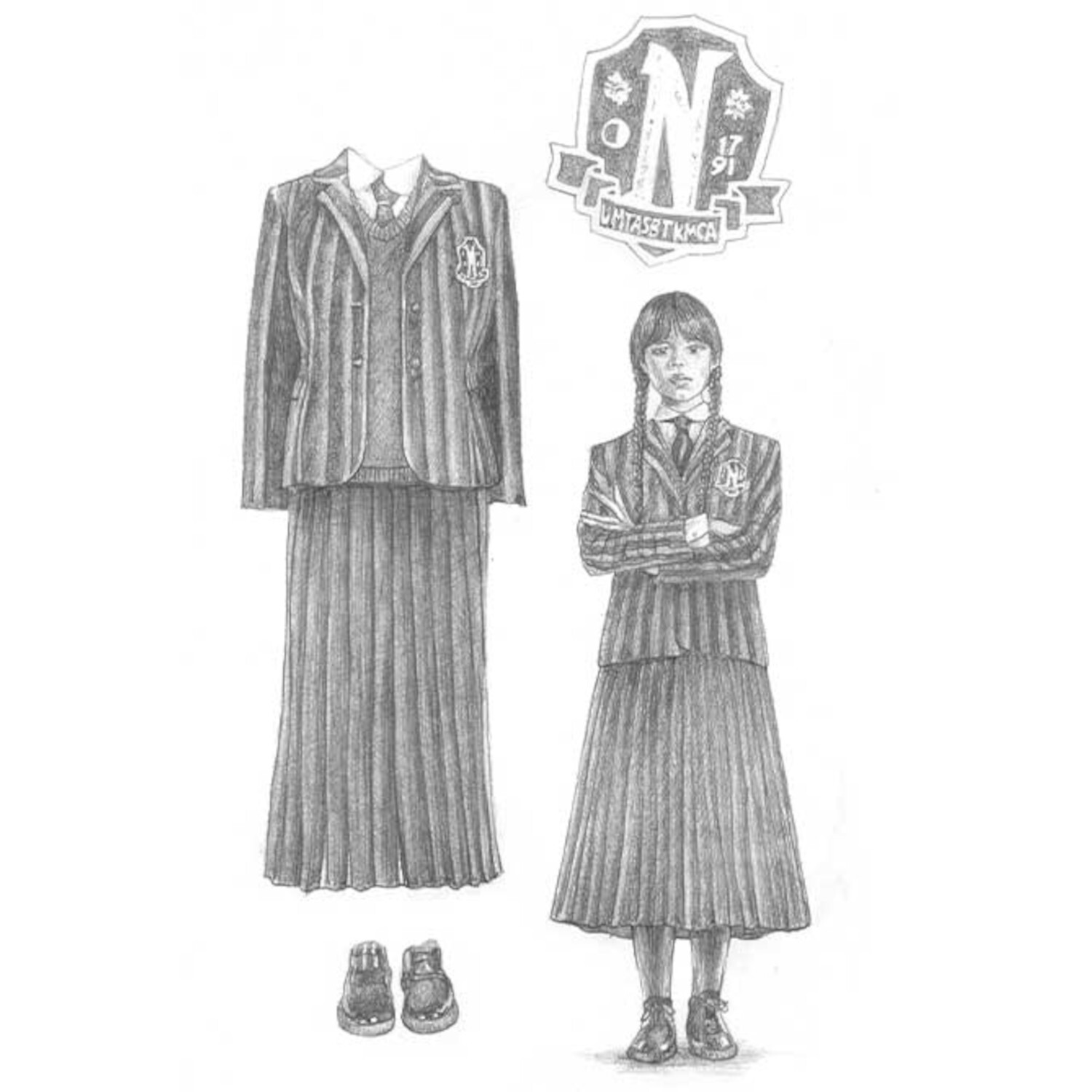 Das inoffizielle Wednesday Zeichnen- und Kreativ-Buch von frechverlag