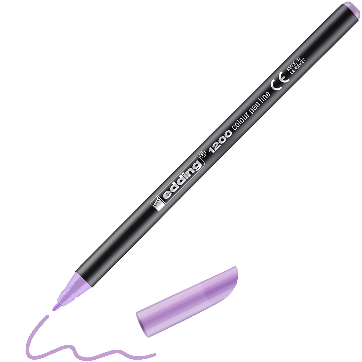 1200 colour pen 0,5-1mm Farbe Berry Lavender von edding International 1200 colour pen 0,5-1mm, edding, Berry Lavender: Lila Stift mit abnehmbarer Kappe, ideal zum Zeichnen.