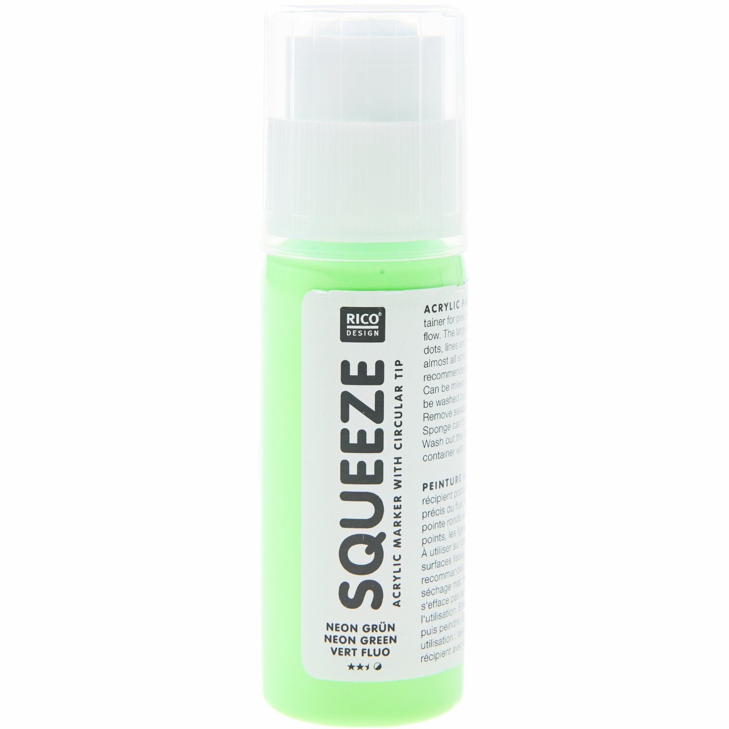 Rico Design Squeeze Acrylic Marker 60ml Neongrün