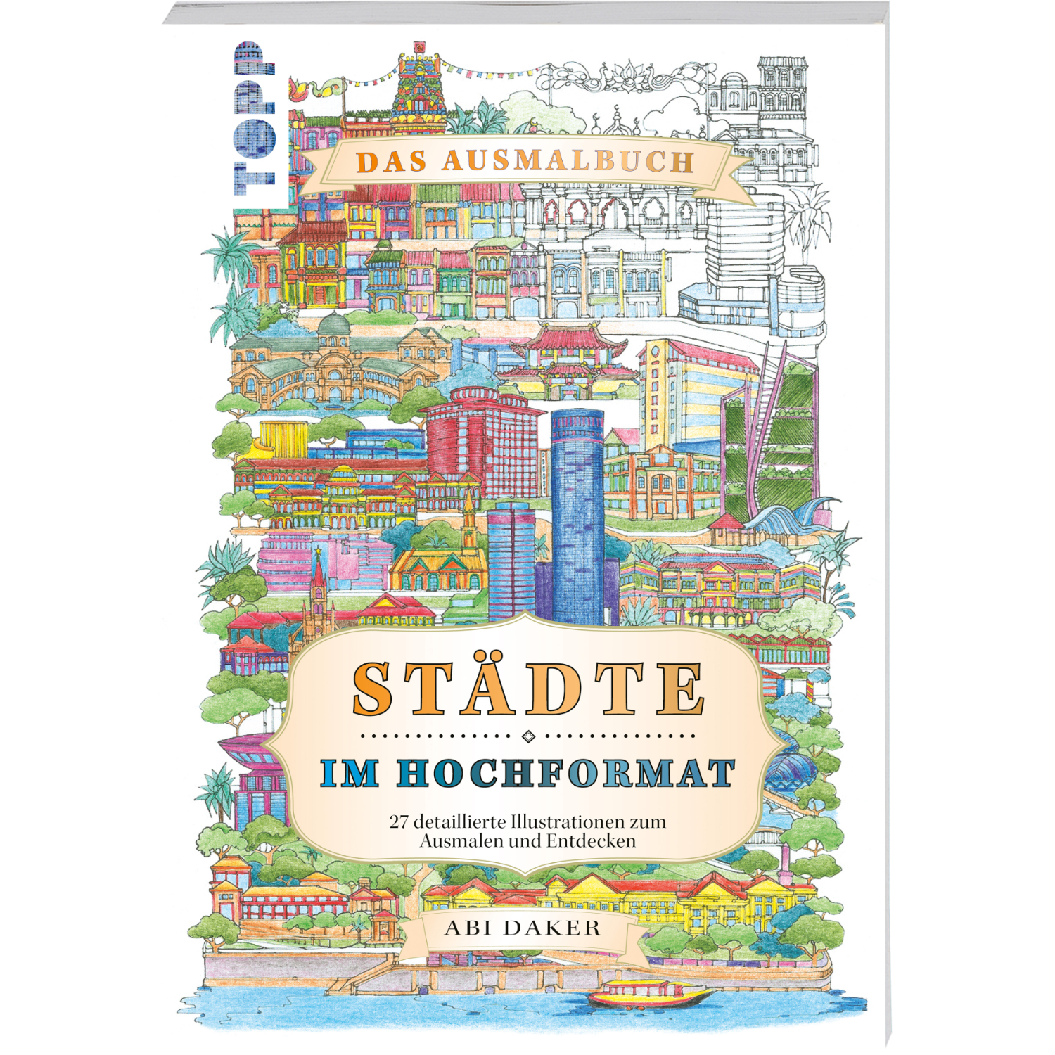 Städte im Hochformat - das Ausmalbuch