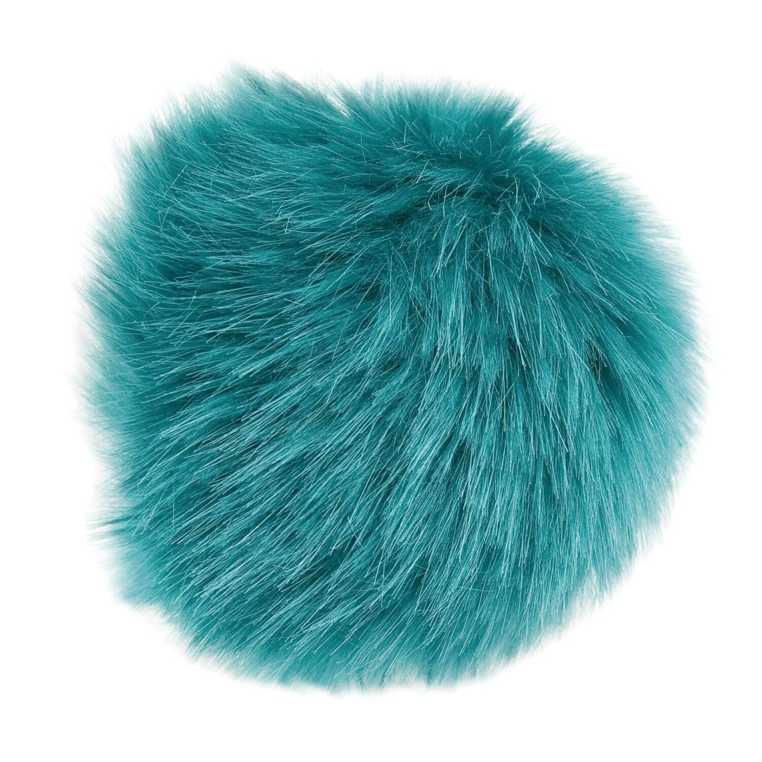 Kunstfellbommel 10cm Farbe Petrol von Rico Design
