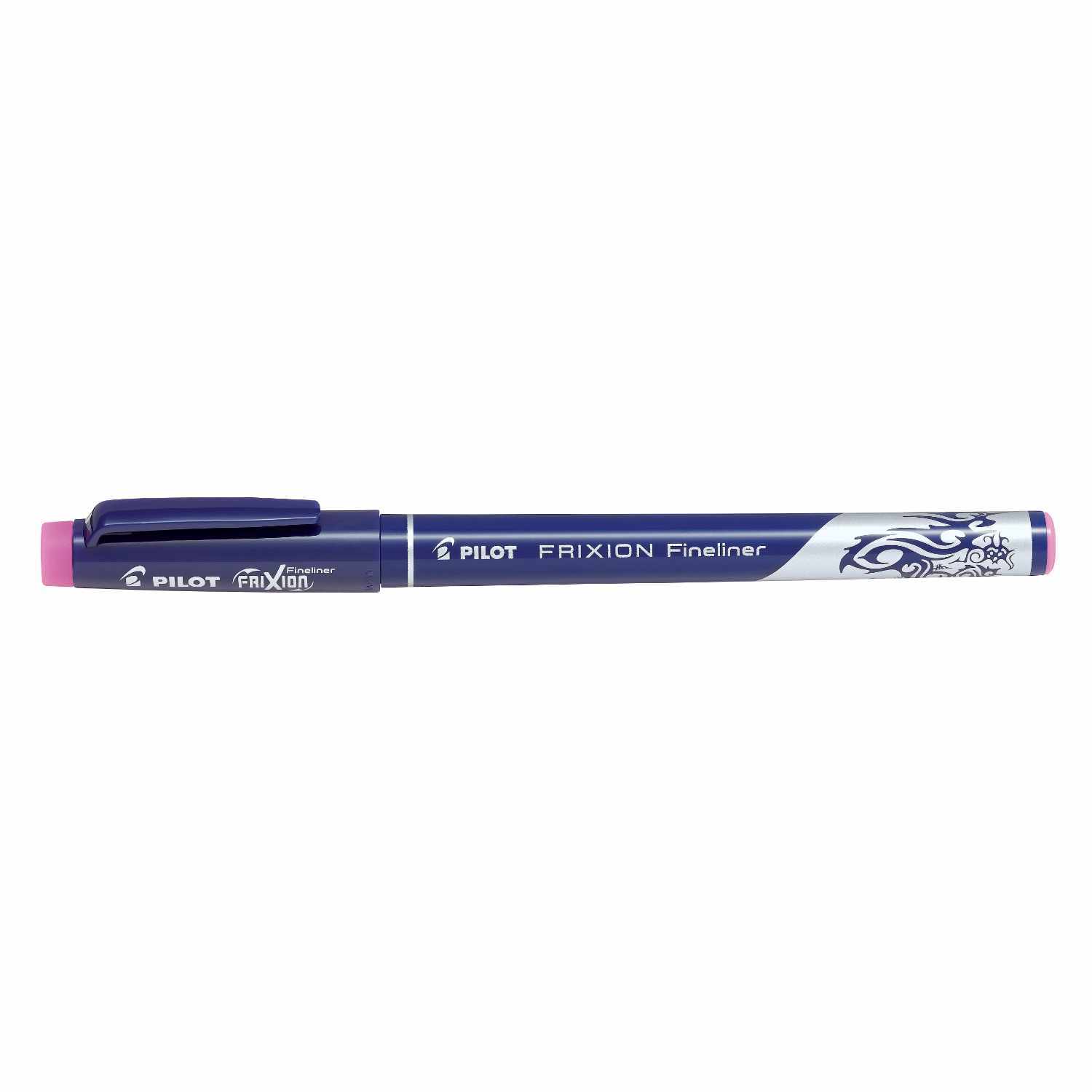 Frixion Fineliner von PILOT in Pink, abgebildet auf weißem Hintergrund, ideal für präzises Schreiben.