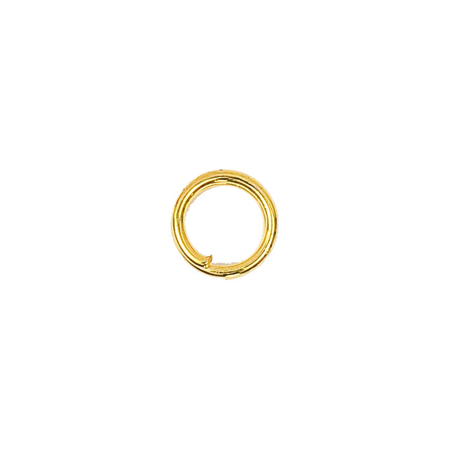 Spaltring gold 6mm 10 Stück