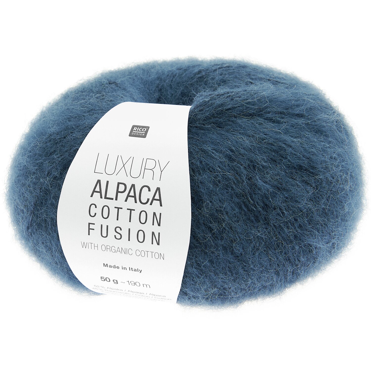 Luxury Alpaca Cotton Fusion 50g 190m Farbe Blau von Rico Design