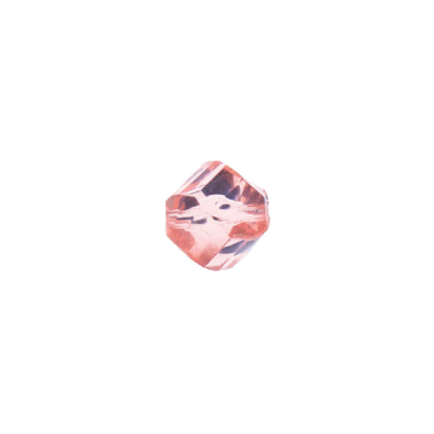 Kugel geschliffen rosa-transparent 10x9mm 10 Stück