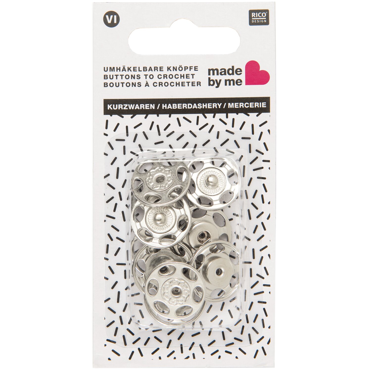 Umhäkelbare Knöpfe 2cm 5 Stück von Rico Design