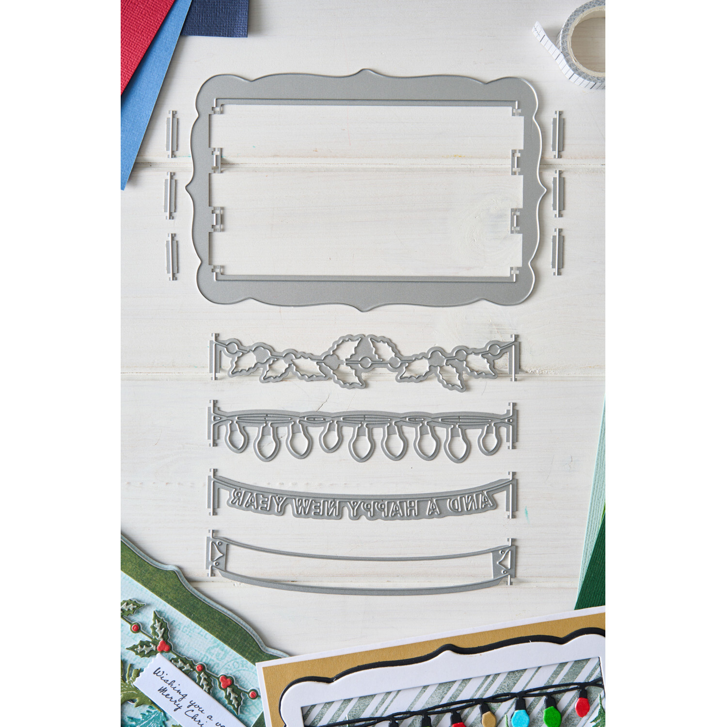 Thinlits Die Set Snap and Swap Merry Christmas 15-teilig von idee. Creativmarkt 