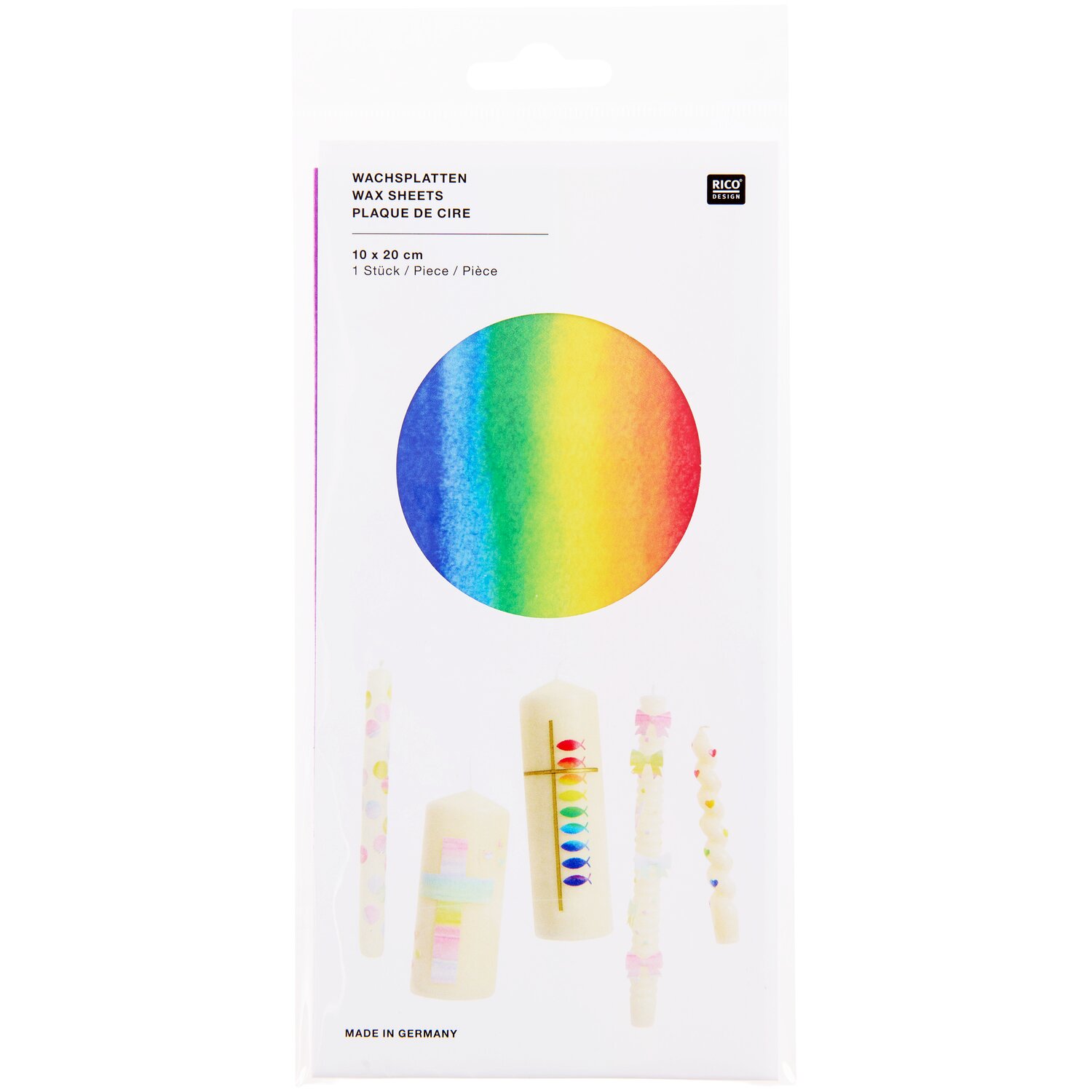 Wachsplatte Rainbow Farbe Rainbow von Rico Design