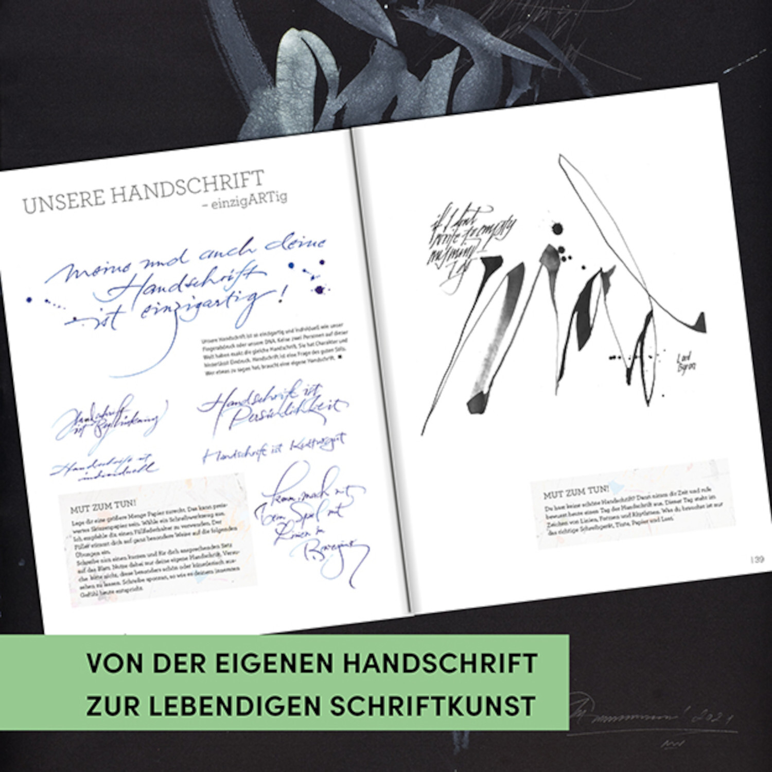 SchreibART: Entdecken Sie lebendige Schriftkunst mit Anleitungen und inspirierenden Beispielen.